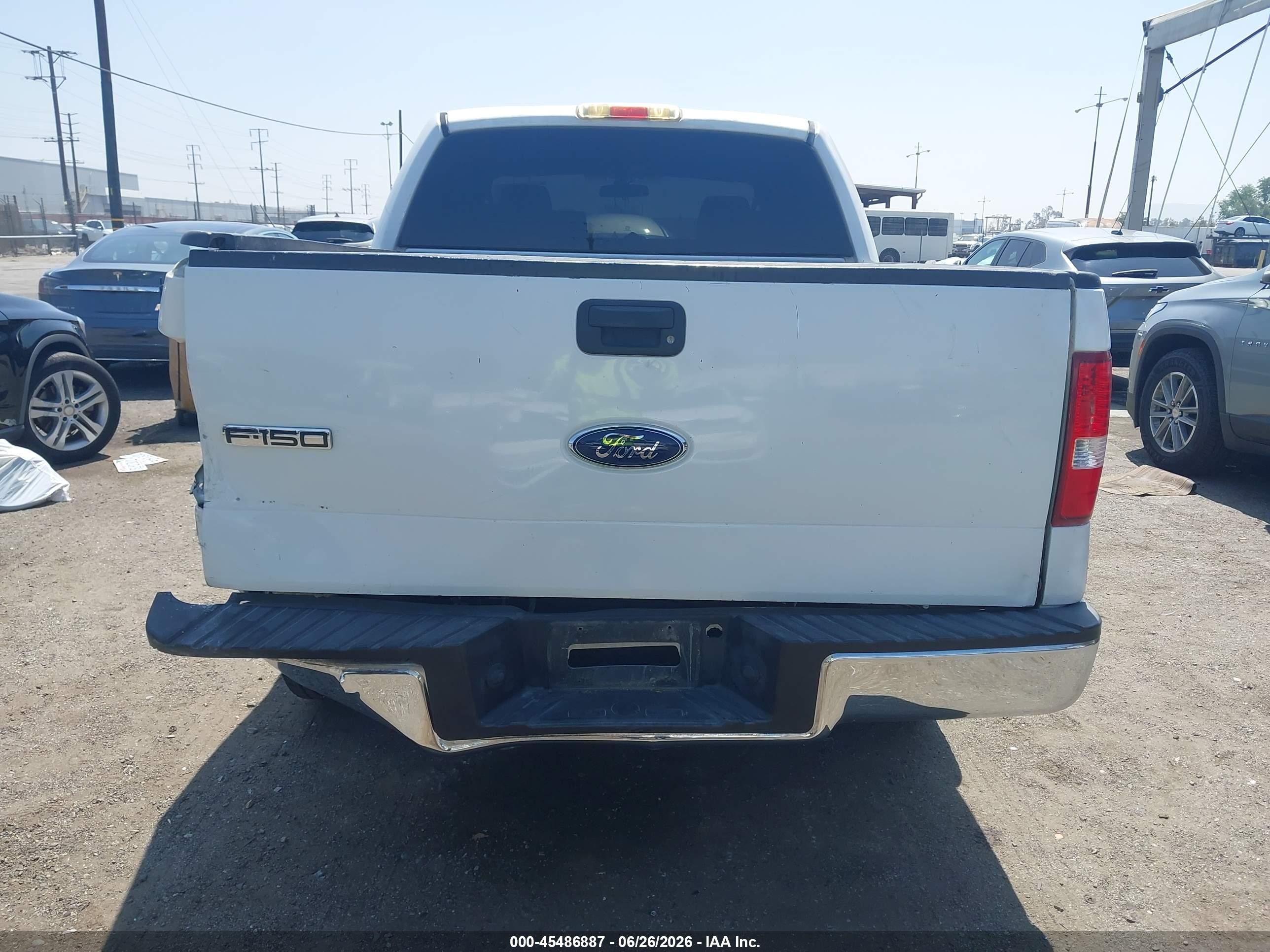 2008 Ford F-150 Xlt White vin: 1FTRW12W18FB86735