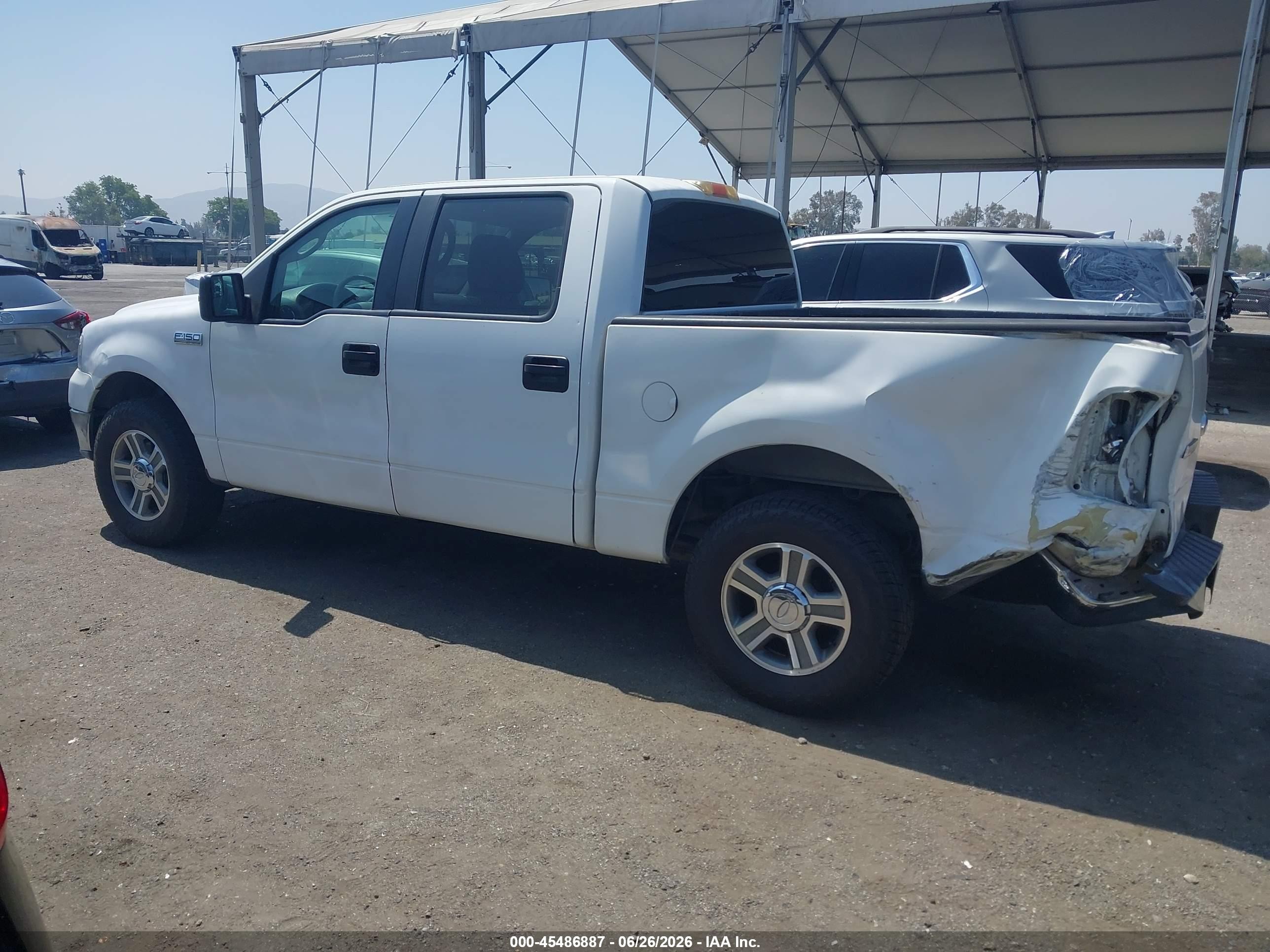 2008 Ford F-150 Xlt White vin: 1FTRW12W18FB86735