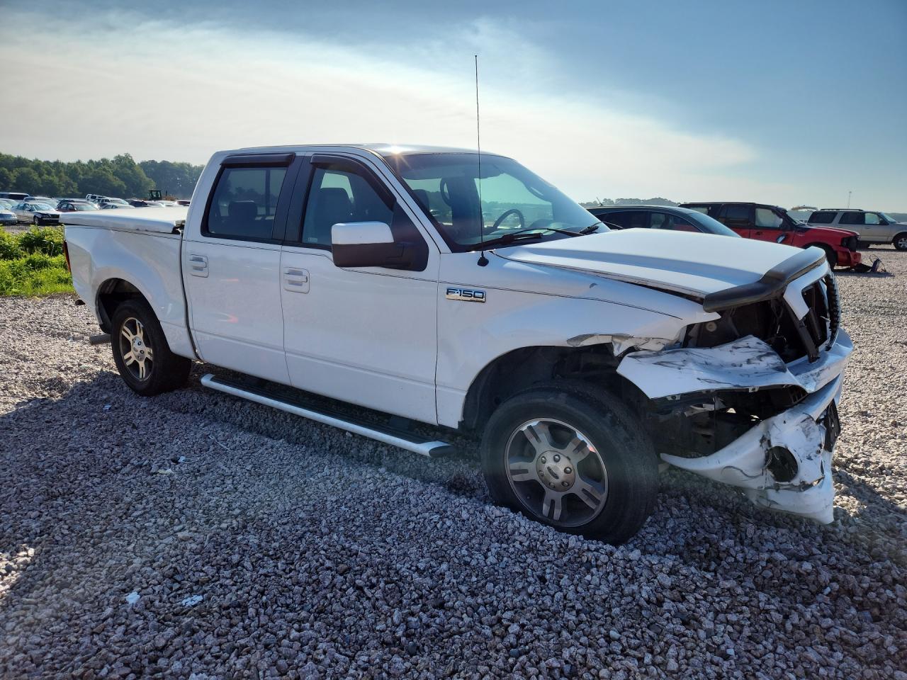 2008 Ford F150 Supercrew White vin: 1FTRW12W18KD17749