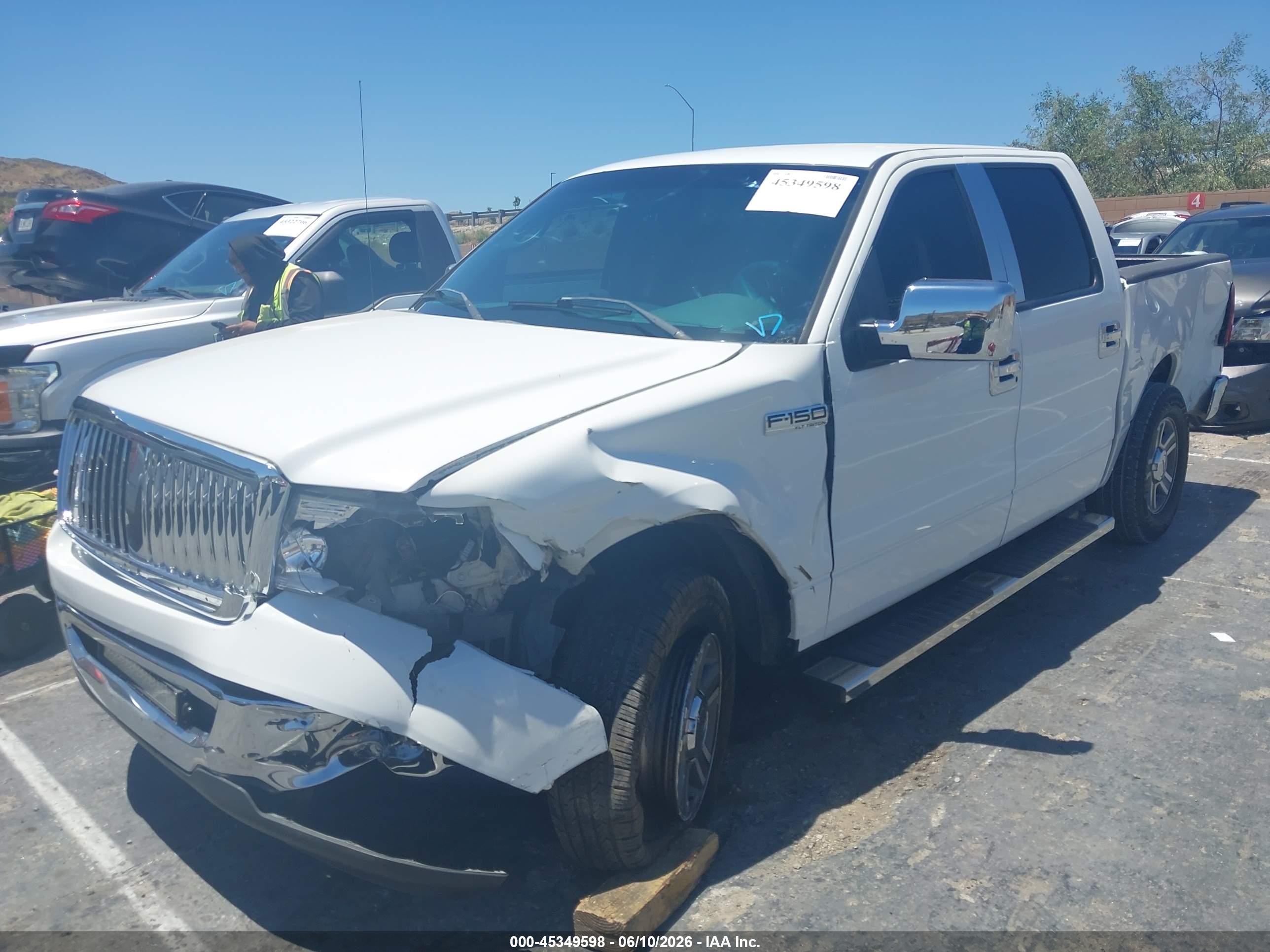 2008 Ford F-150 60th Anniversary/fx2/xl/xlt White vin: 1FTRW12W18KF00469