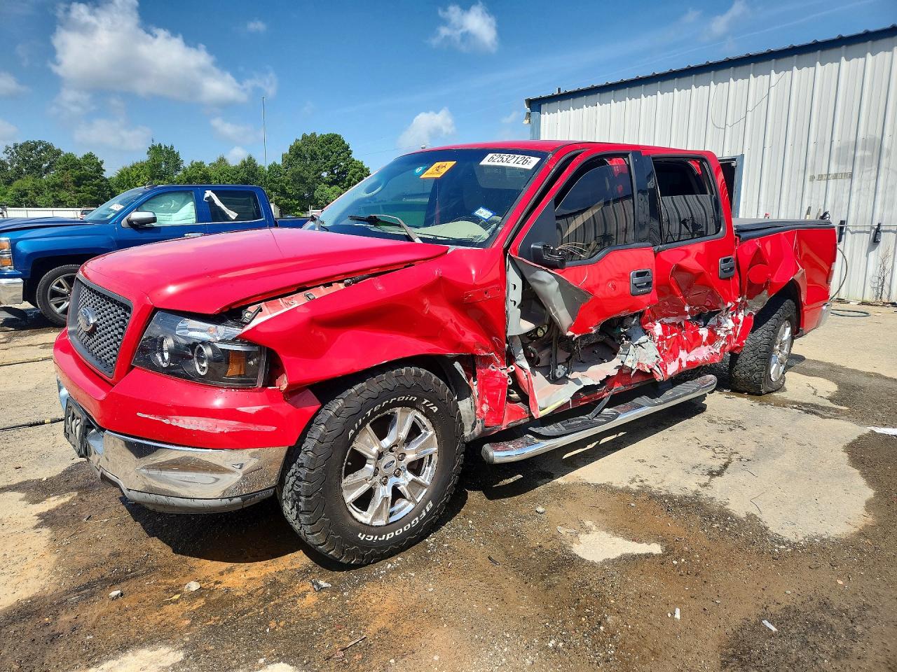 2004 Ford F150 Supercrew Red vin: 1FTRW12W24KC49584