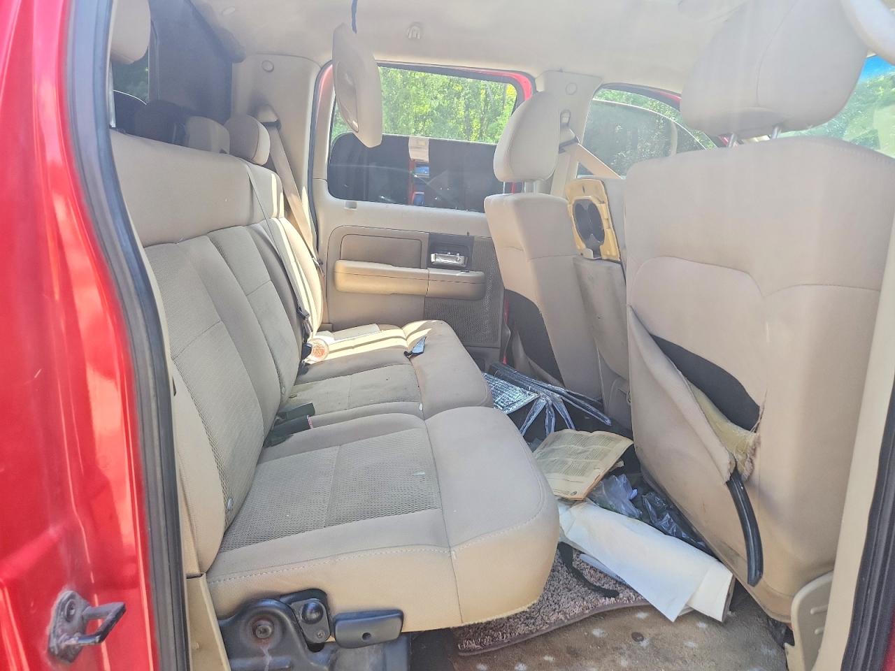 2004 Ford F150 Supercrew Red vin: 1FTRW12W24KC49584