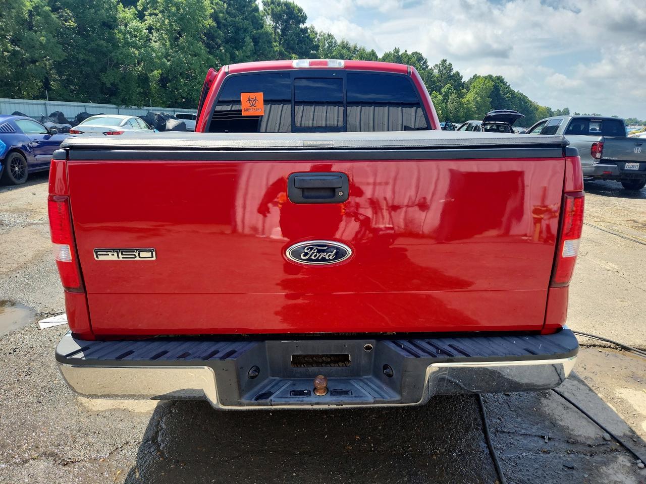 2004 Ford F150 Supercrew Red vin: 1FTRW12W24KC49584