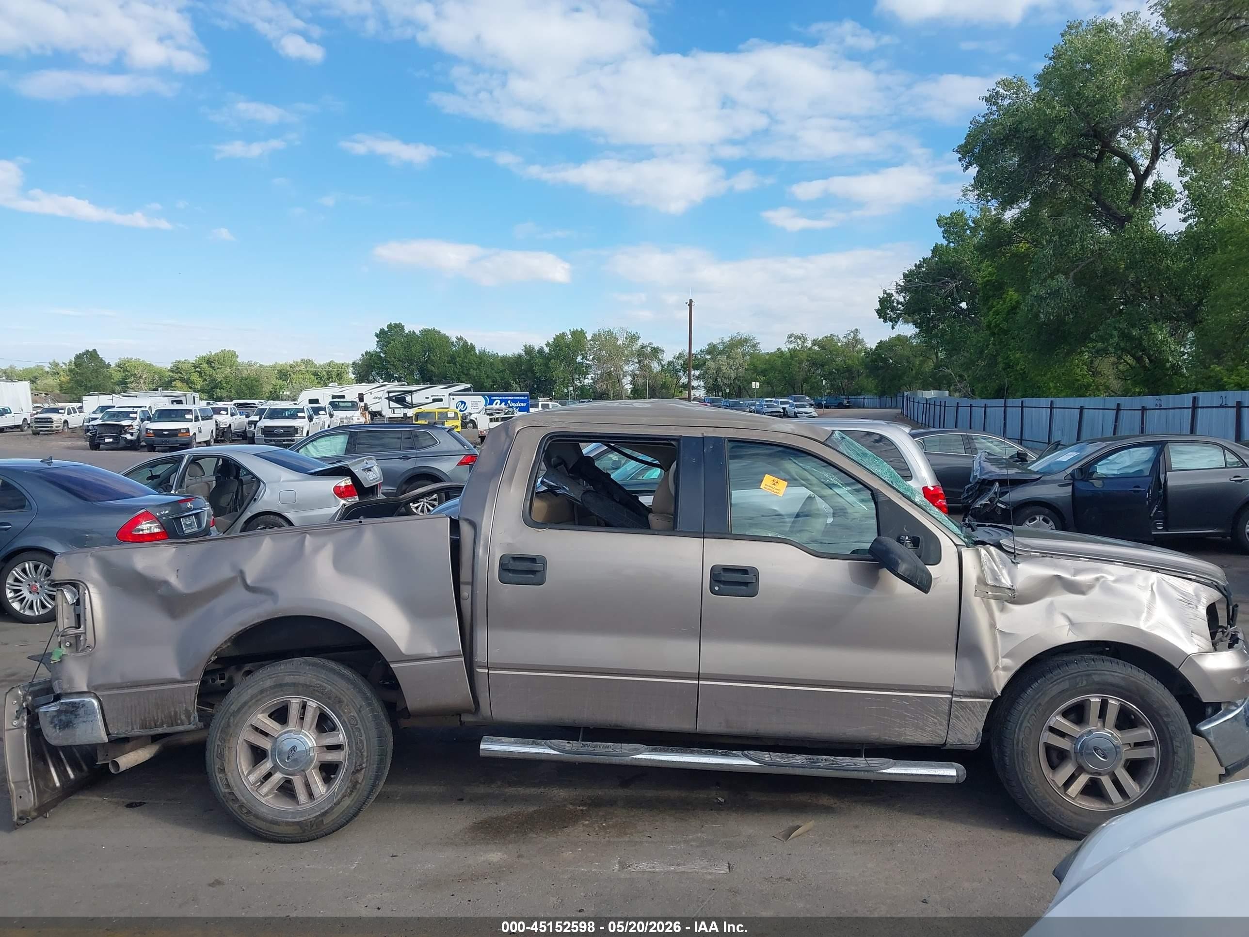 2005 Ford F-150 Xlt Tan vin: 1FTRW12W25KE95679