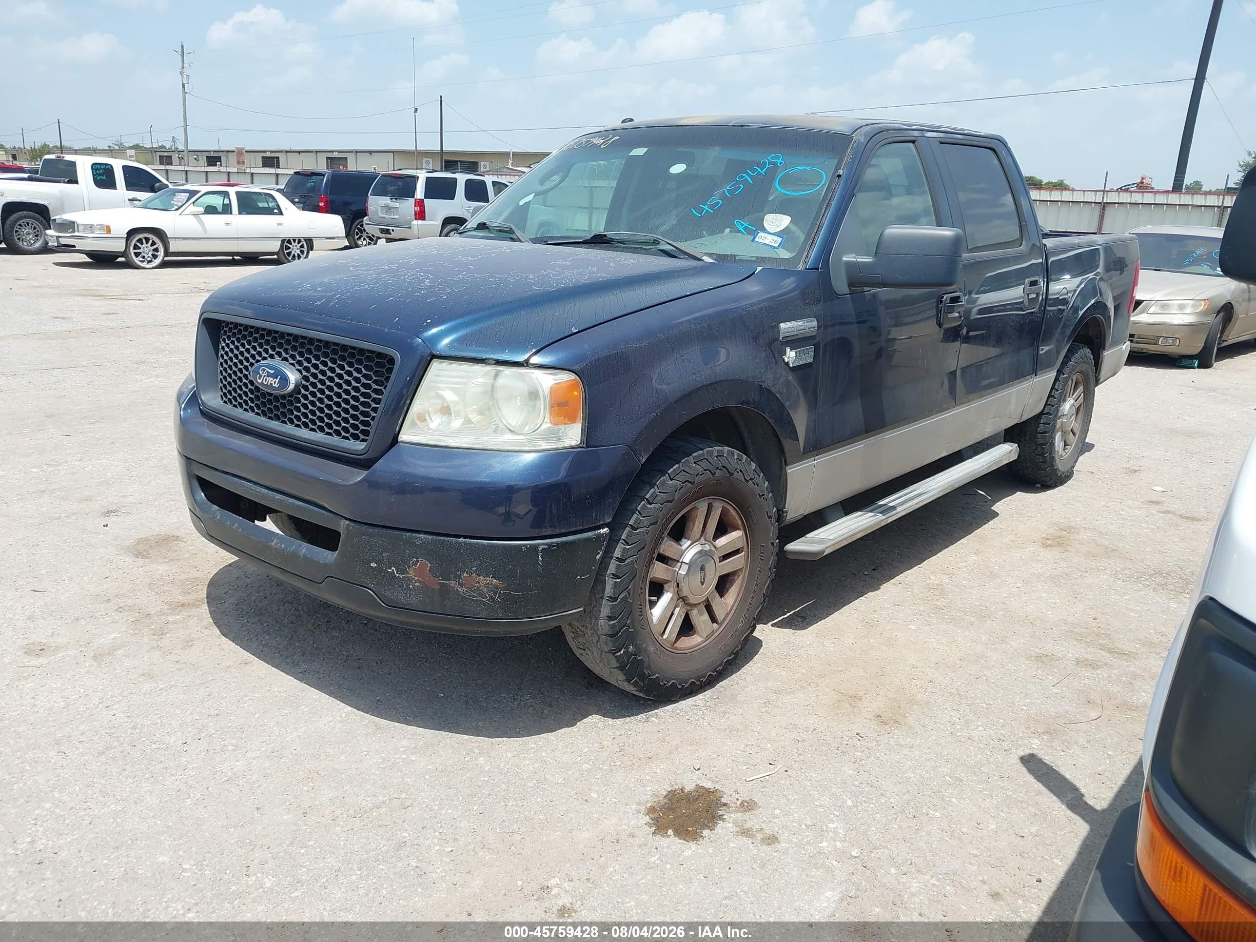 2006 Ford F-150 Xlt Blue vin: 1FTRW12W26FA96782