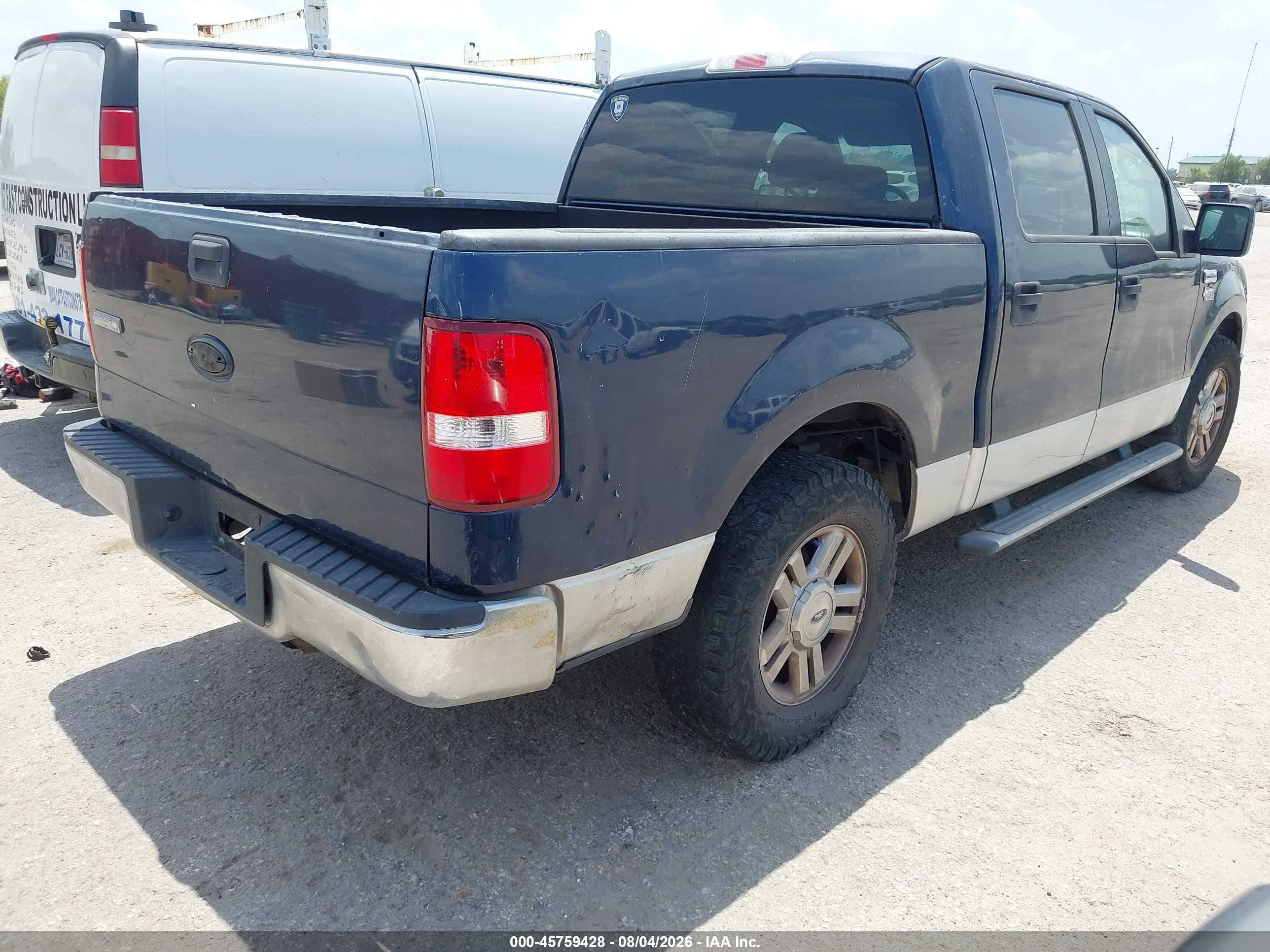 2006 Ford F-150 Xlt Blue vin: 1FTRW12W26FA96782