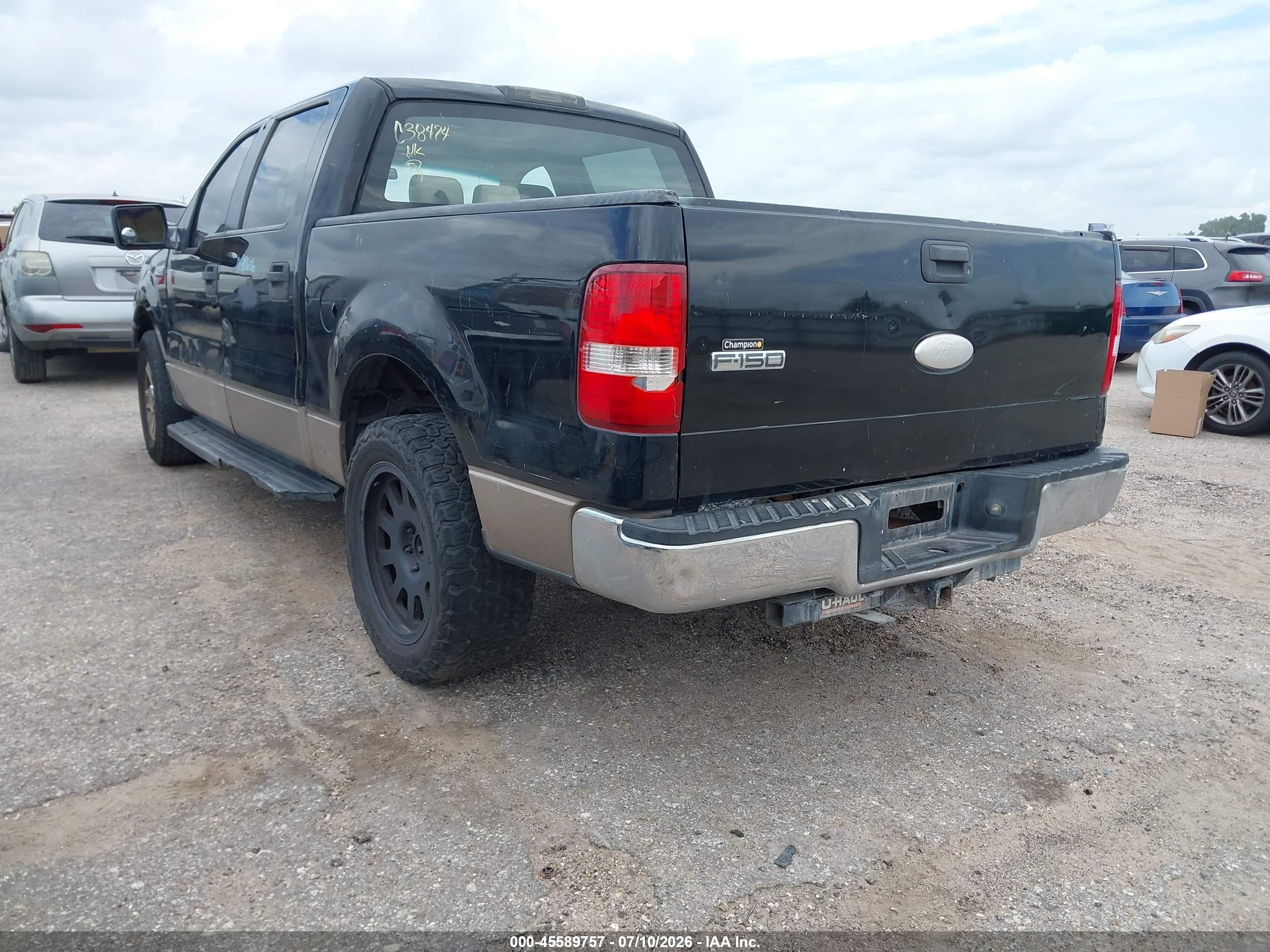 2006 Ford F-150 Xlt Черный vin: 1FTRW12W26KC38474