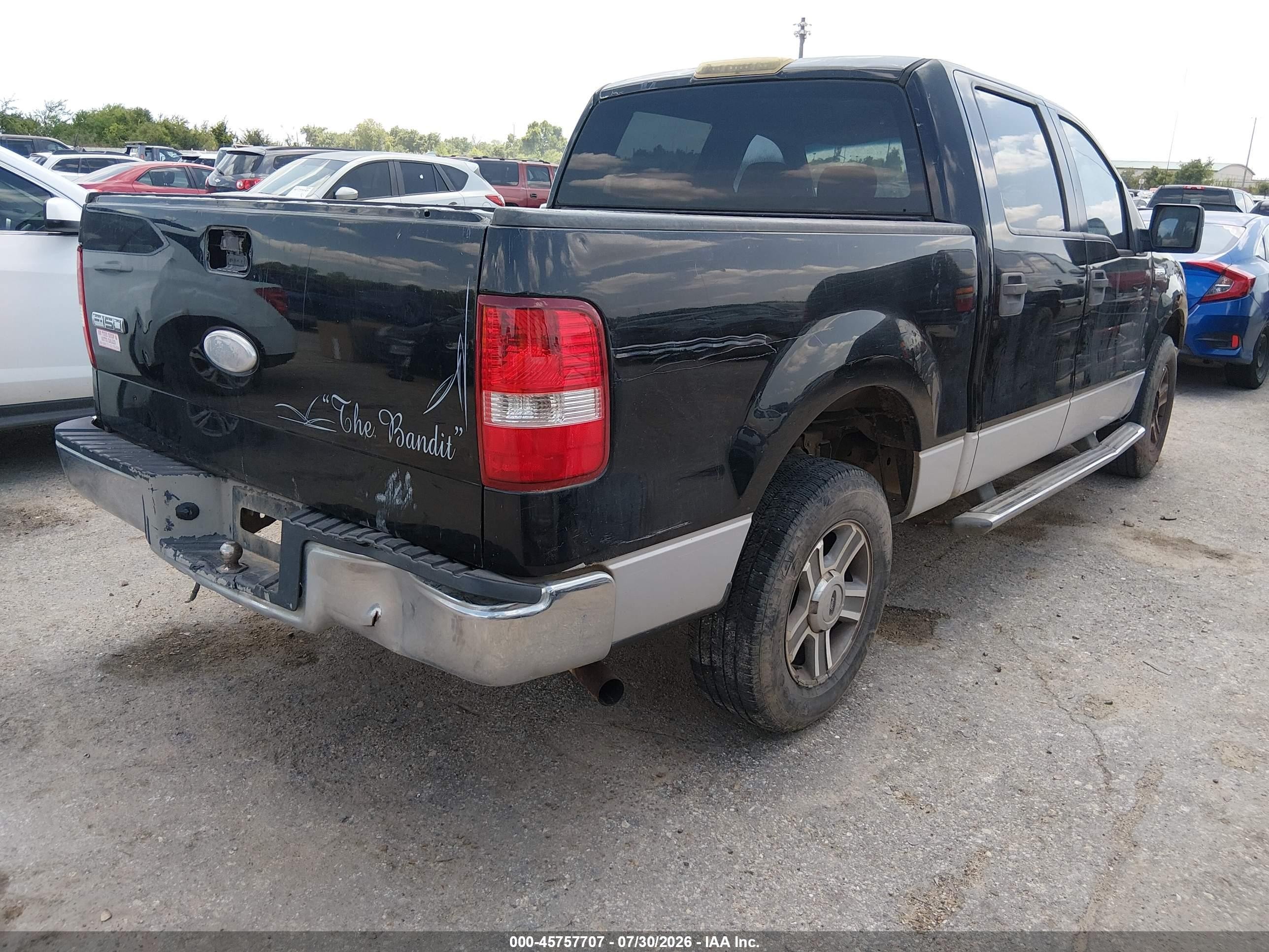 2006 Ford F-150 Xlt Black vin: 1FTRW12W26KD74572