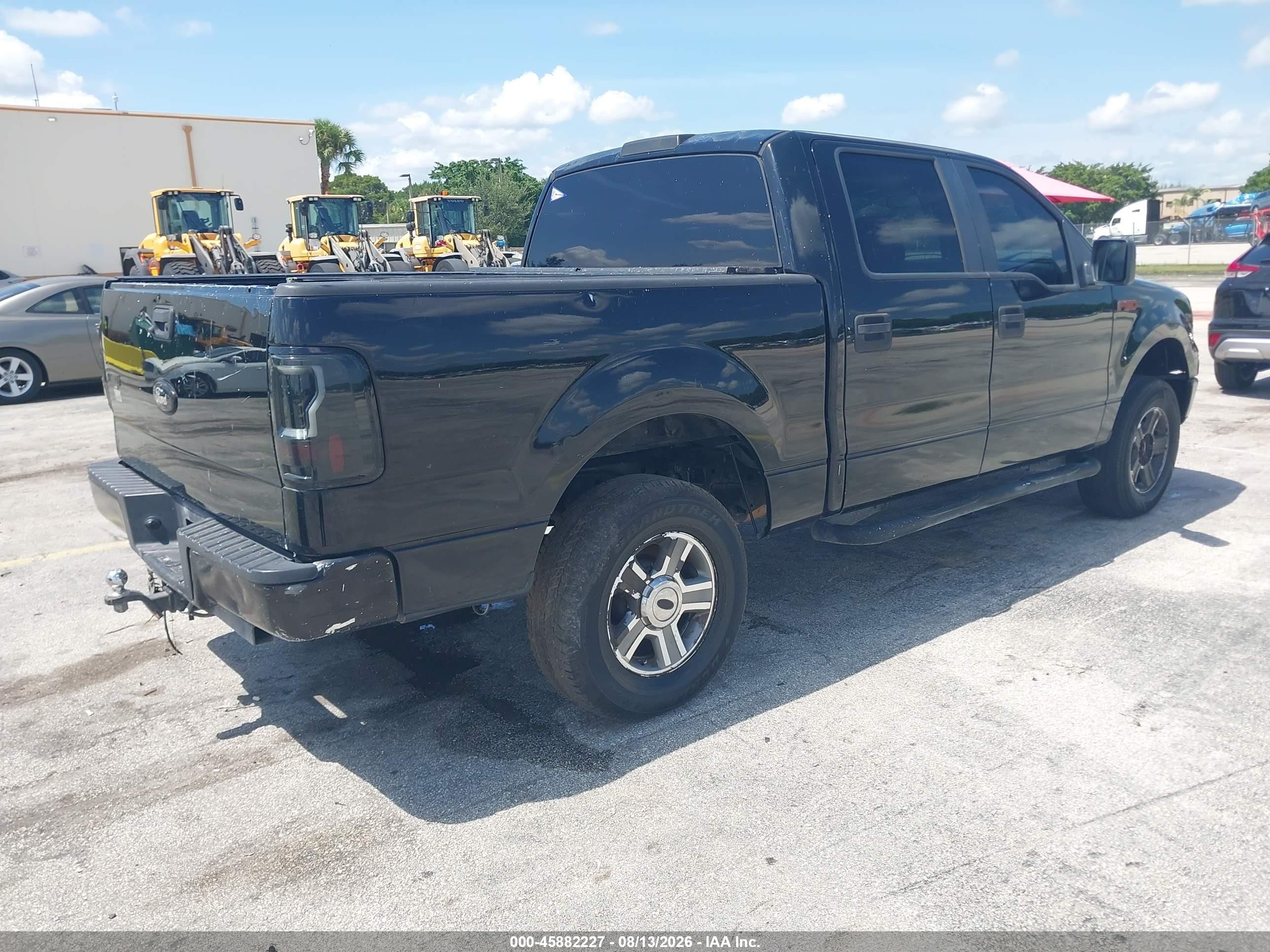 2007 Ford F-150 Xlt Black vin: 1FTRW12W27FA60446