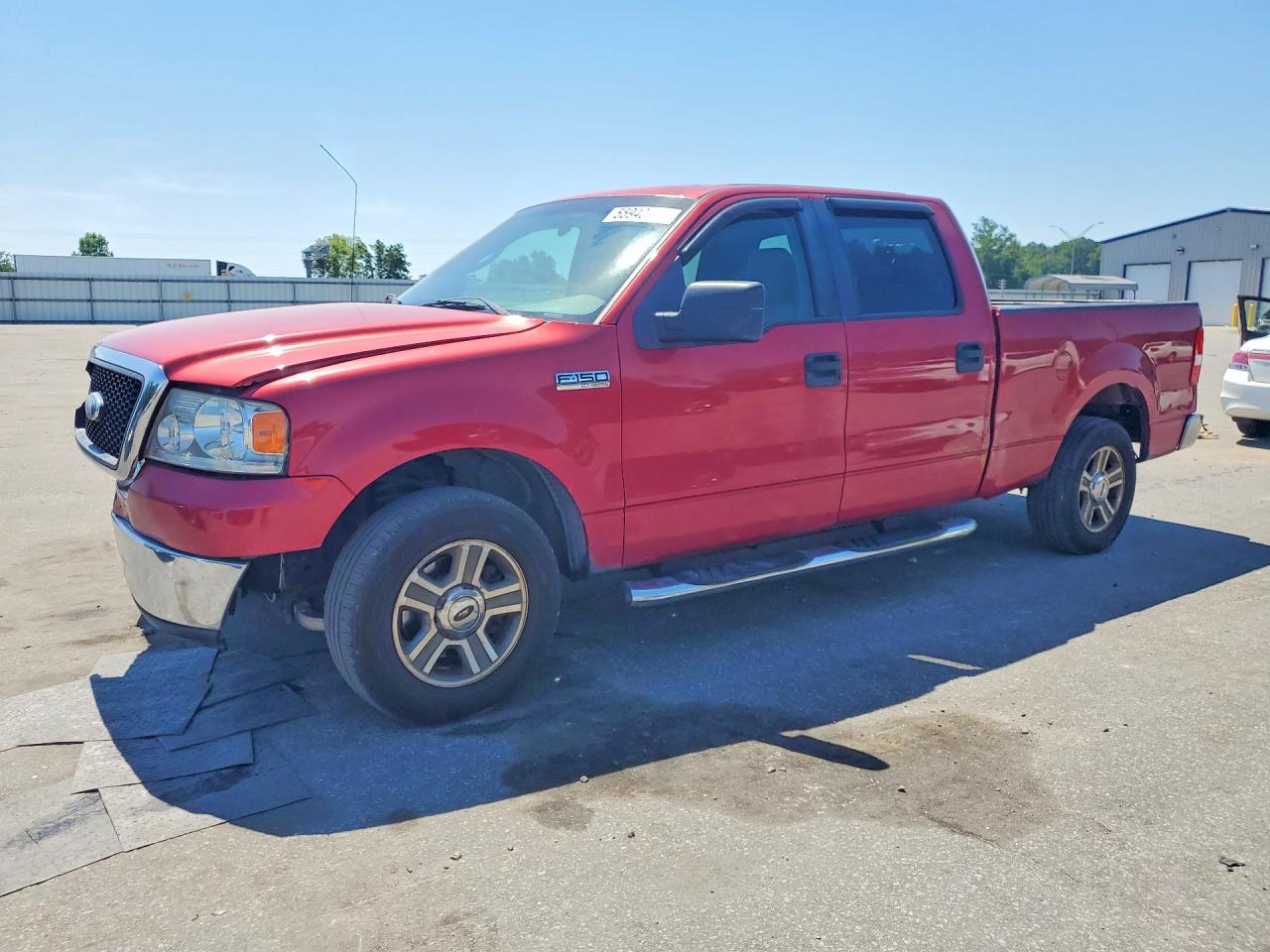 2007 Ford F150 Supercrew Red vin: 1FTRW12W27FB66718