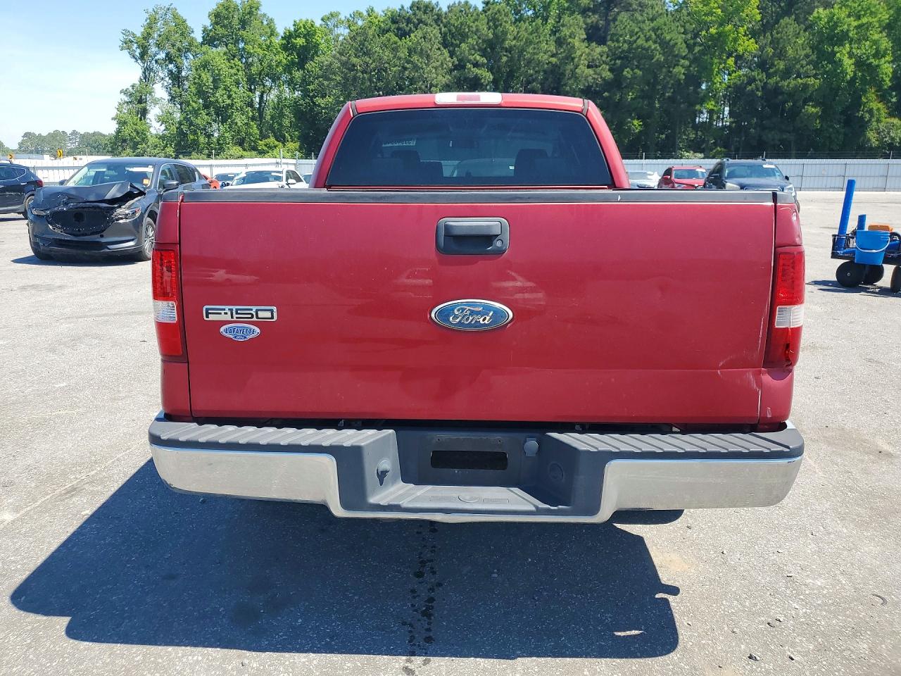 2007 Ford F150 Supercrew Красный vin: 1FTRW12W27FB66718