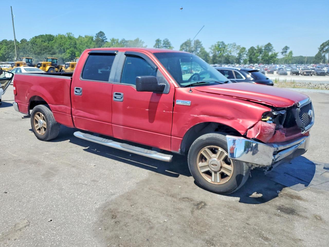 2007 Ford F150 Supercrew Красный vin: 1FTRW12W27FB66718