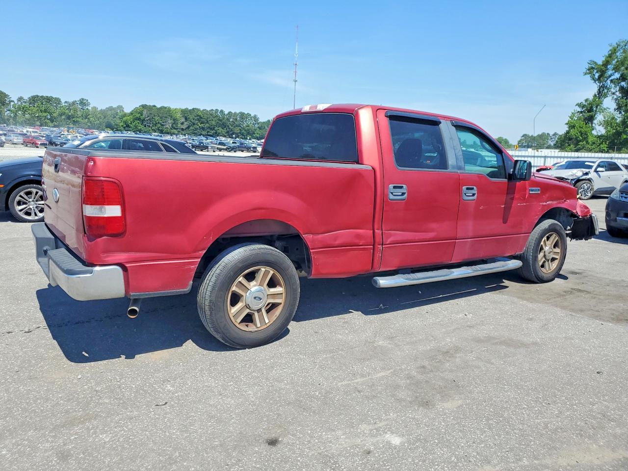 2007 Ford F150 Supercrew Красный vin: 1FTRW12W27FB66718