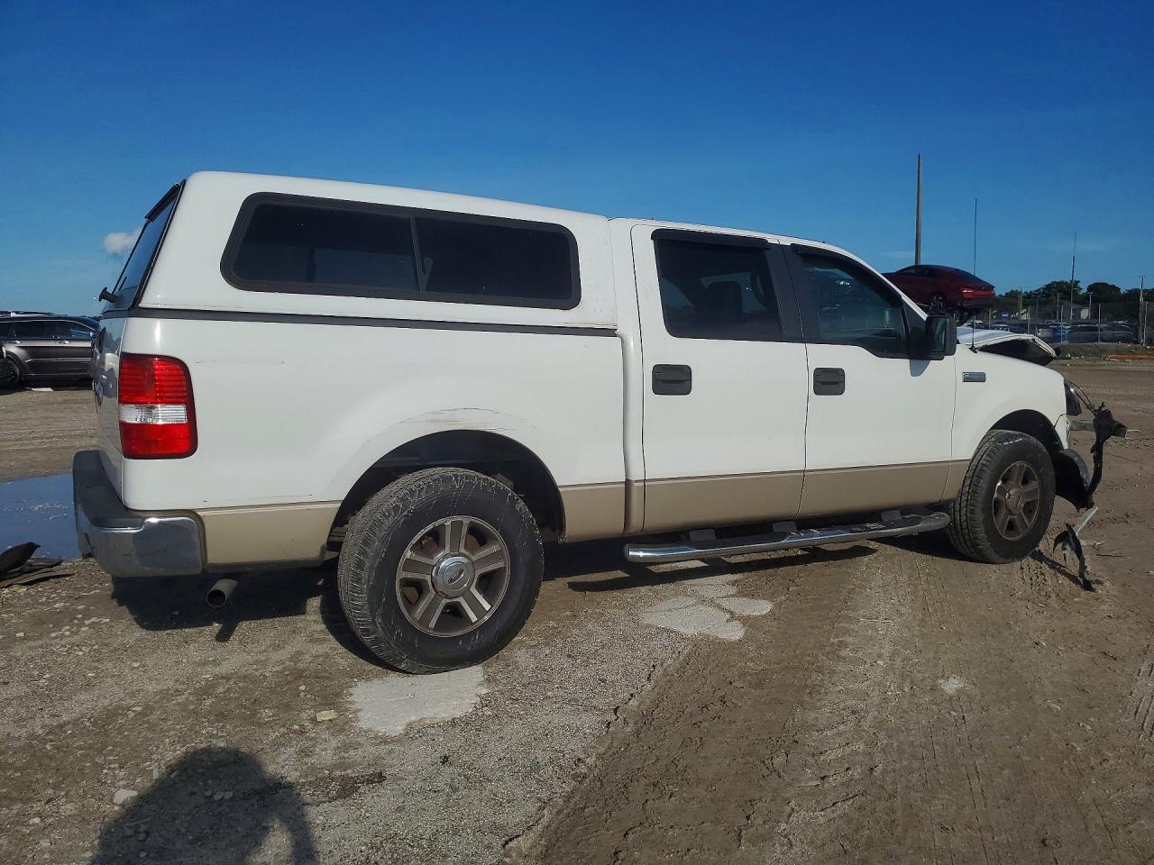 2007 Ford F150 Supercrew White vin: 1FTRW12W27KC97302