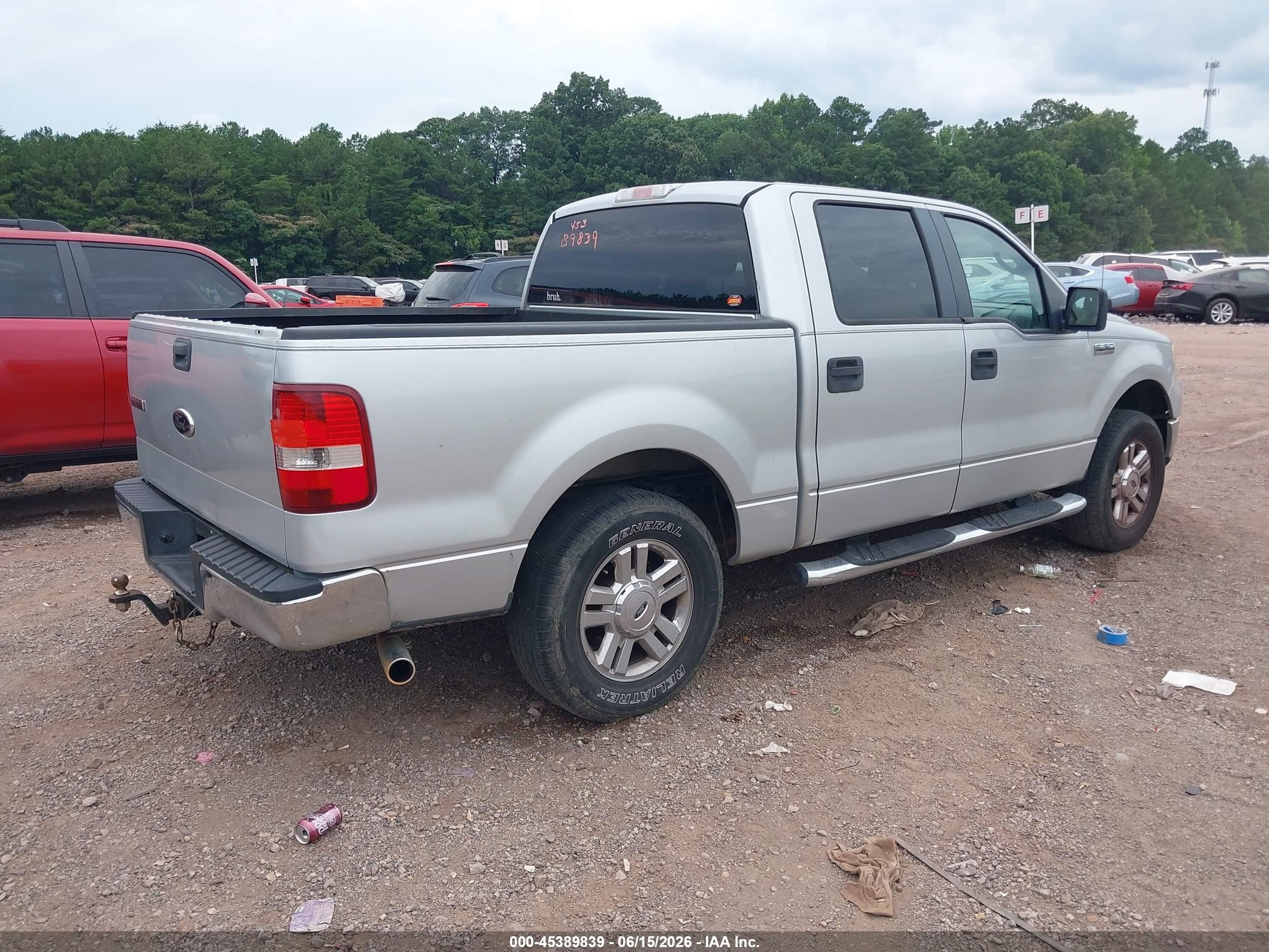 2008 Ford F-150 60th Anniversary/fx2/xl/xlt Silver vin: 1FTRW12W28FB90339