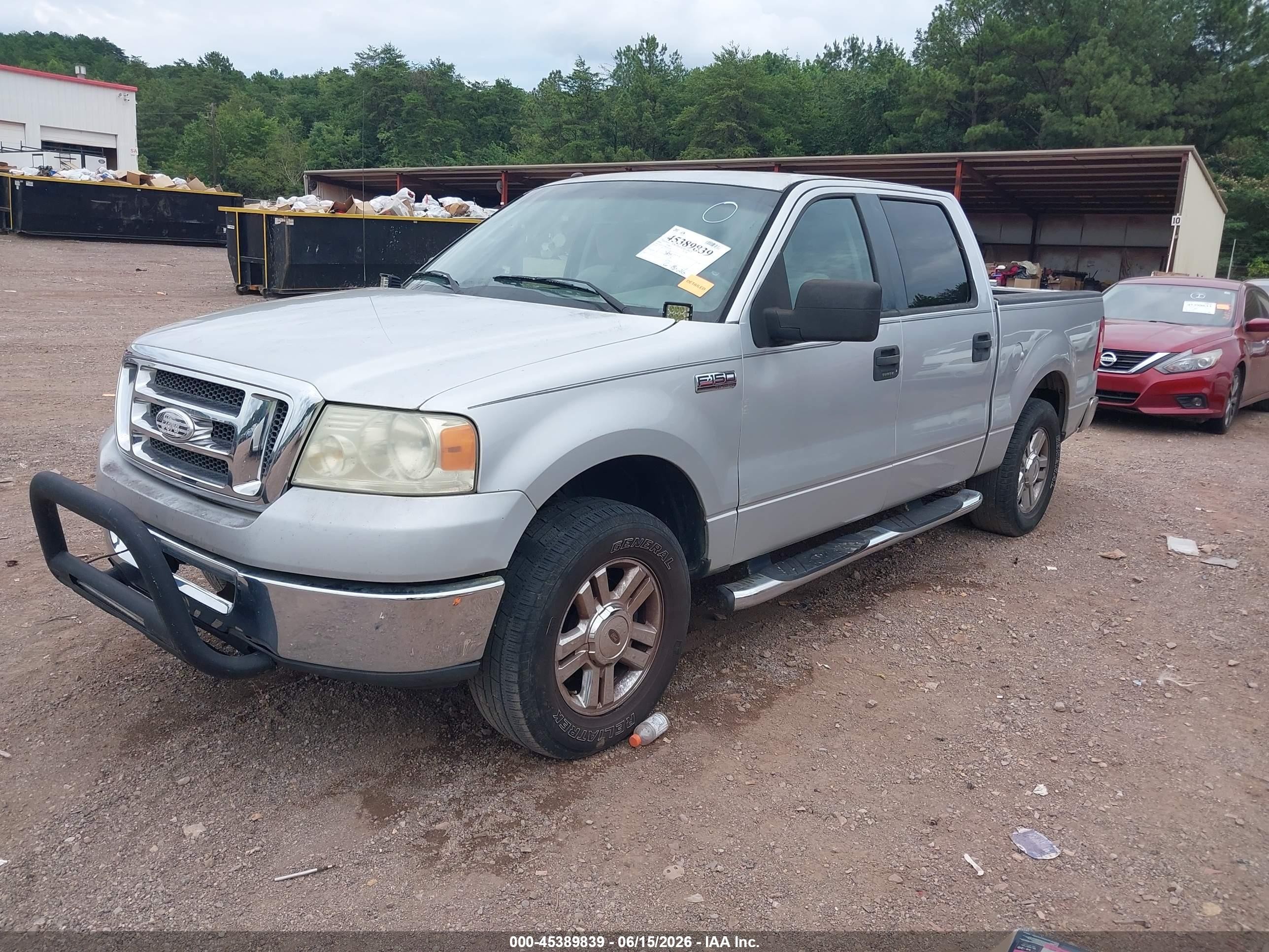 2008 Ford F-150 60th Anniversary/fx2/xl/xlt Silver vin: 1FTRW12W28FB90339