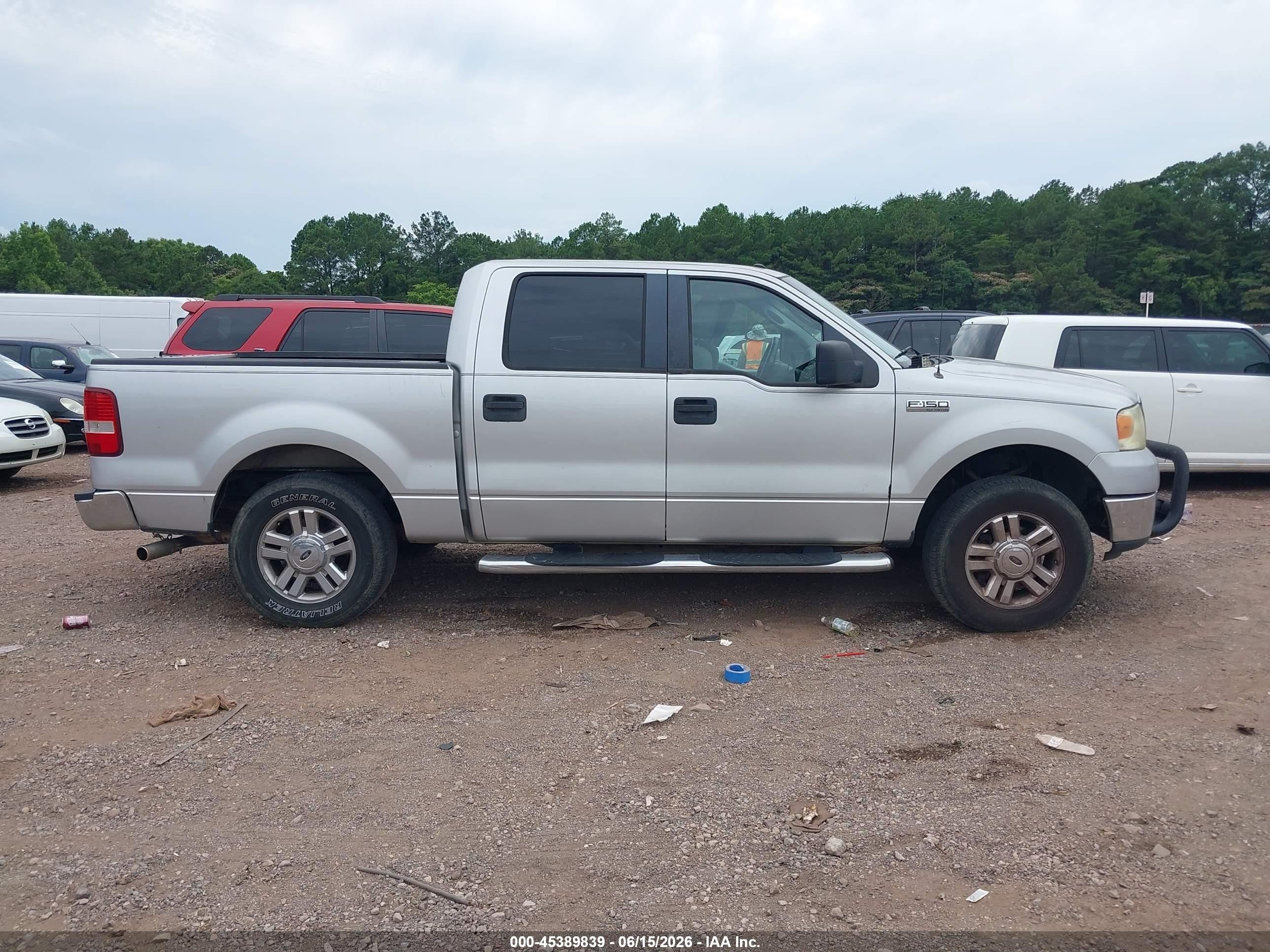 2008 Ford F-150 60th Anniversary/fx2/xl/xlt Silver vin: 1FTRW12W28FB90339