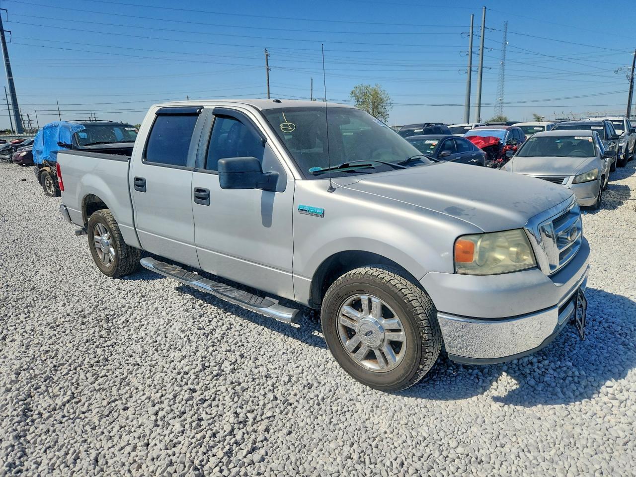 2008 Ford F150 Supercrew Silver vin: 1FTRW12W28FB91796