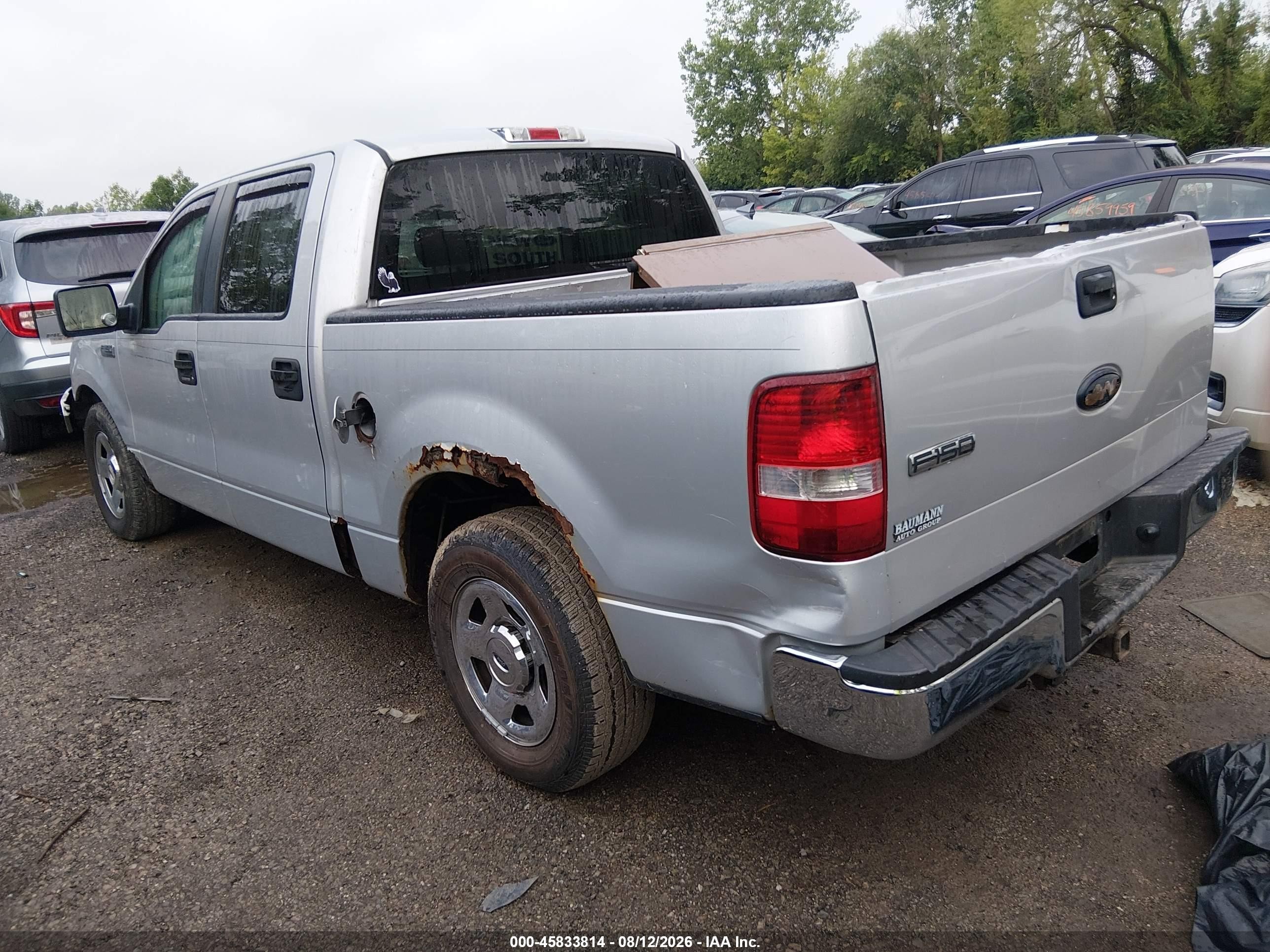 2008 Ford F-150 Xlt Silver vin: 1FTRW12W28FC06720