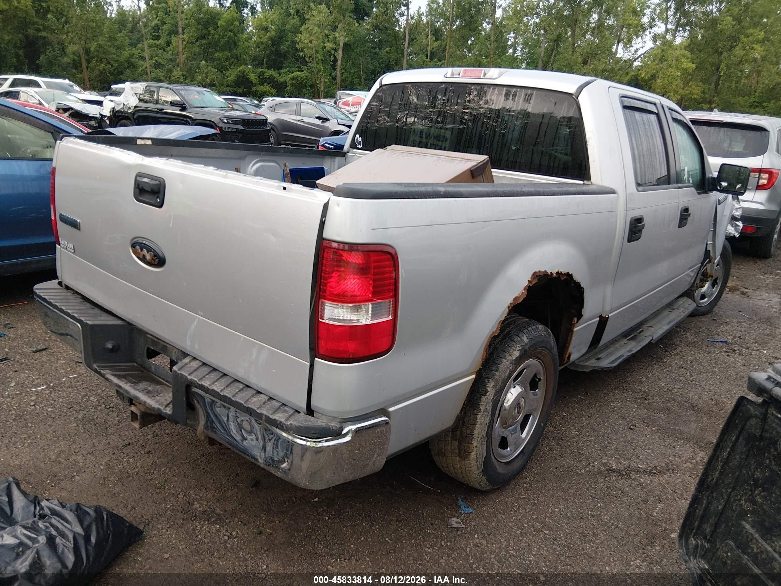 2008 Ford F-150 Xlt Silver vin: 1FTRW12W28FC06720