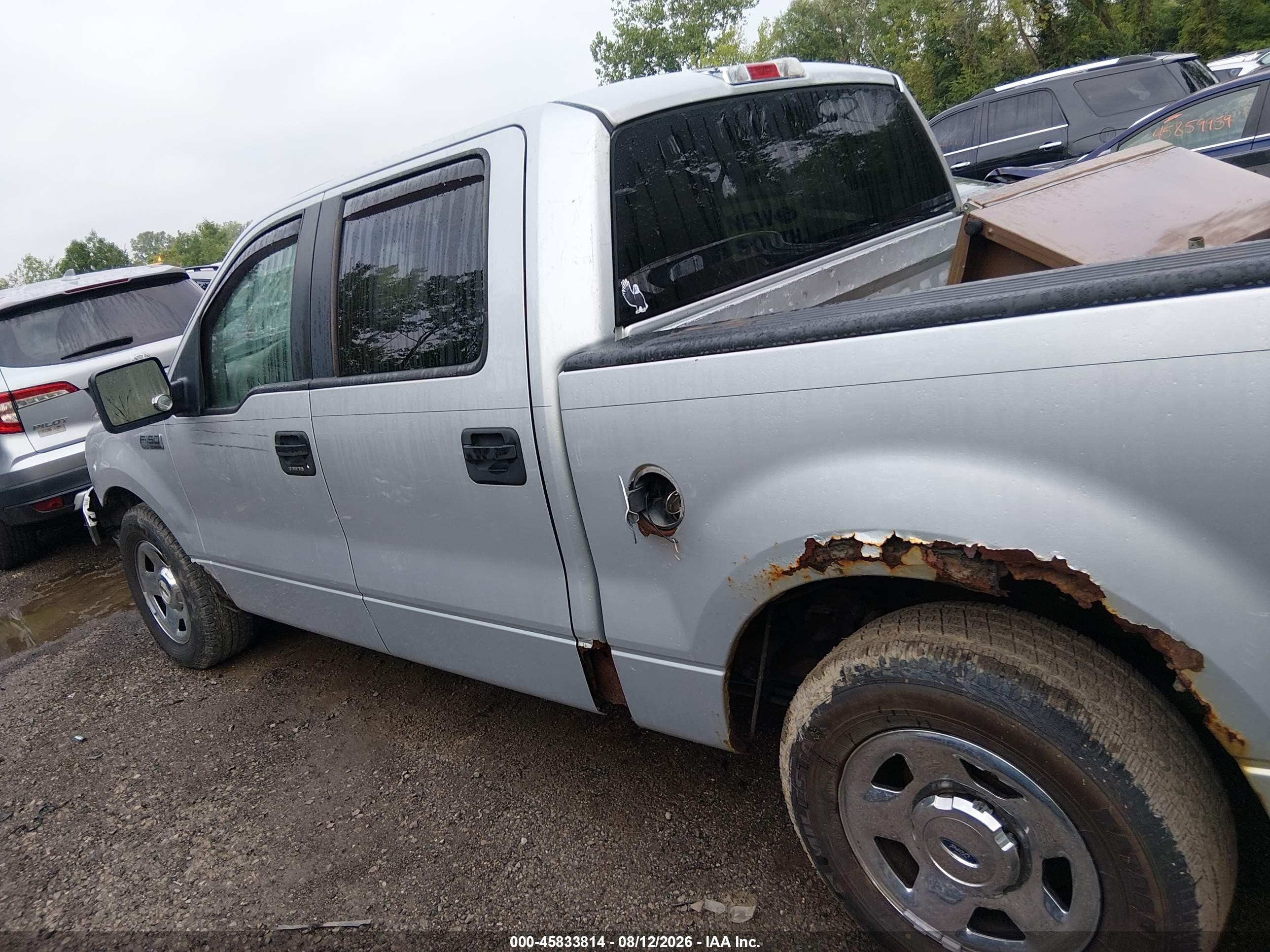 2008 Ford F-150 Xlt Silver vin: 1FTRW12W28FC06720