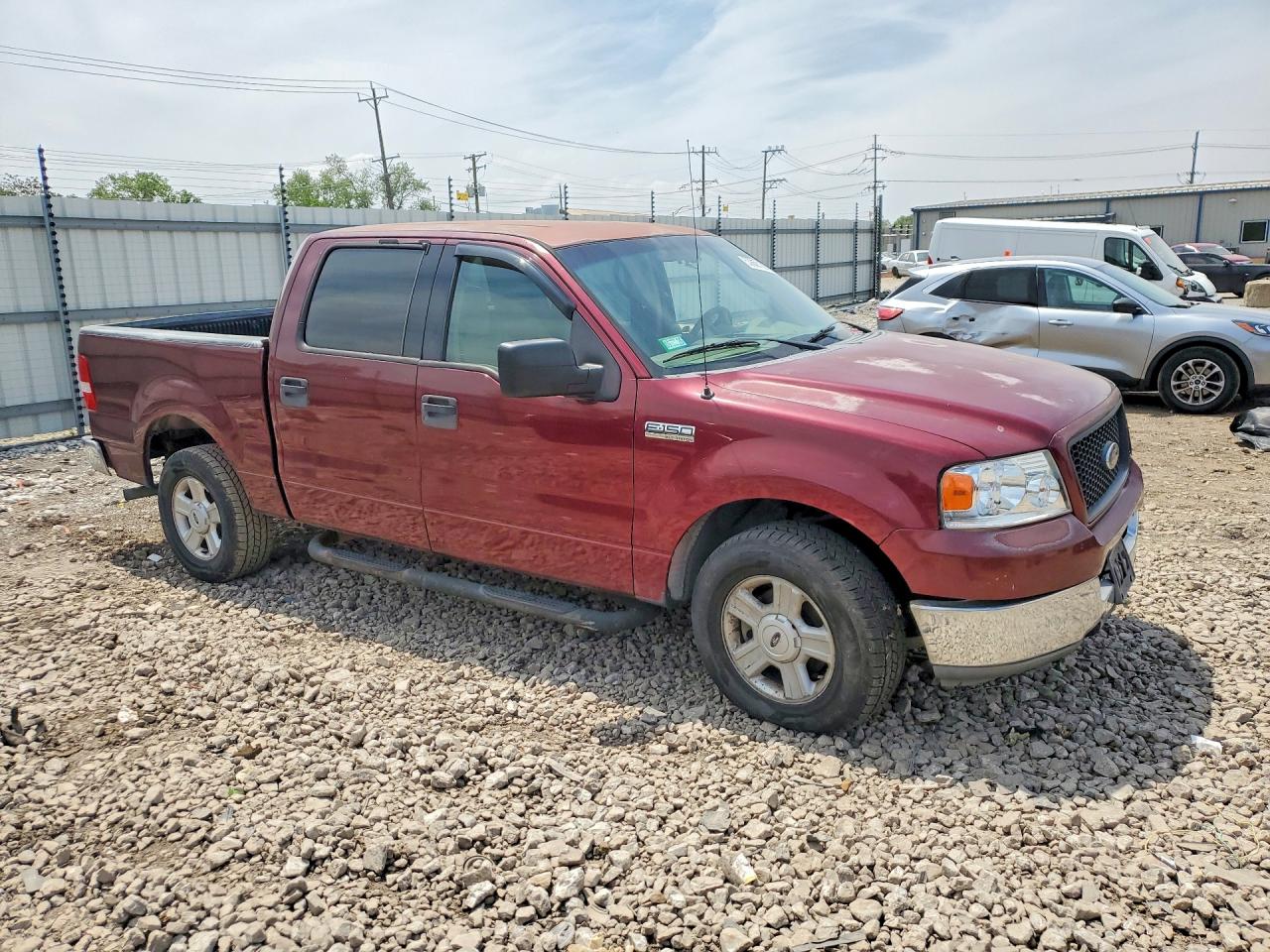 2004 Ford F150 Supercrew Burgundy vin: 1FTRW12W34KC44023