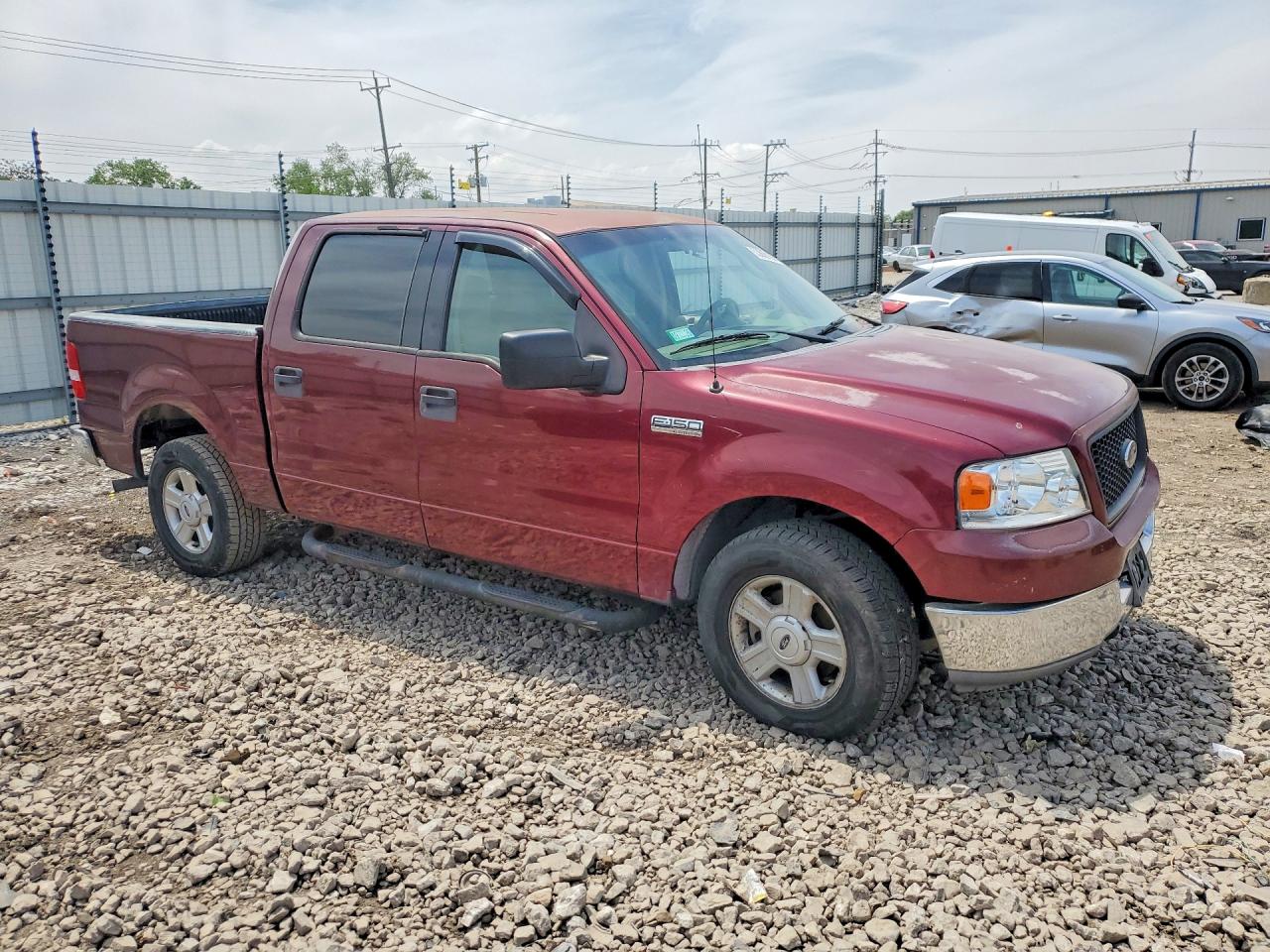 2004 Ford F150 Supercrew Burgundy vin: 1FTRW12W34KC44023