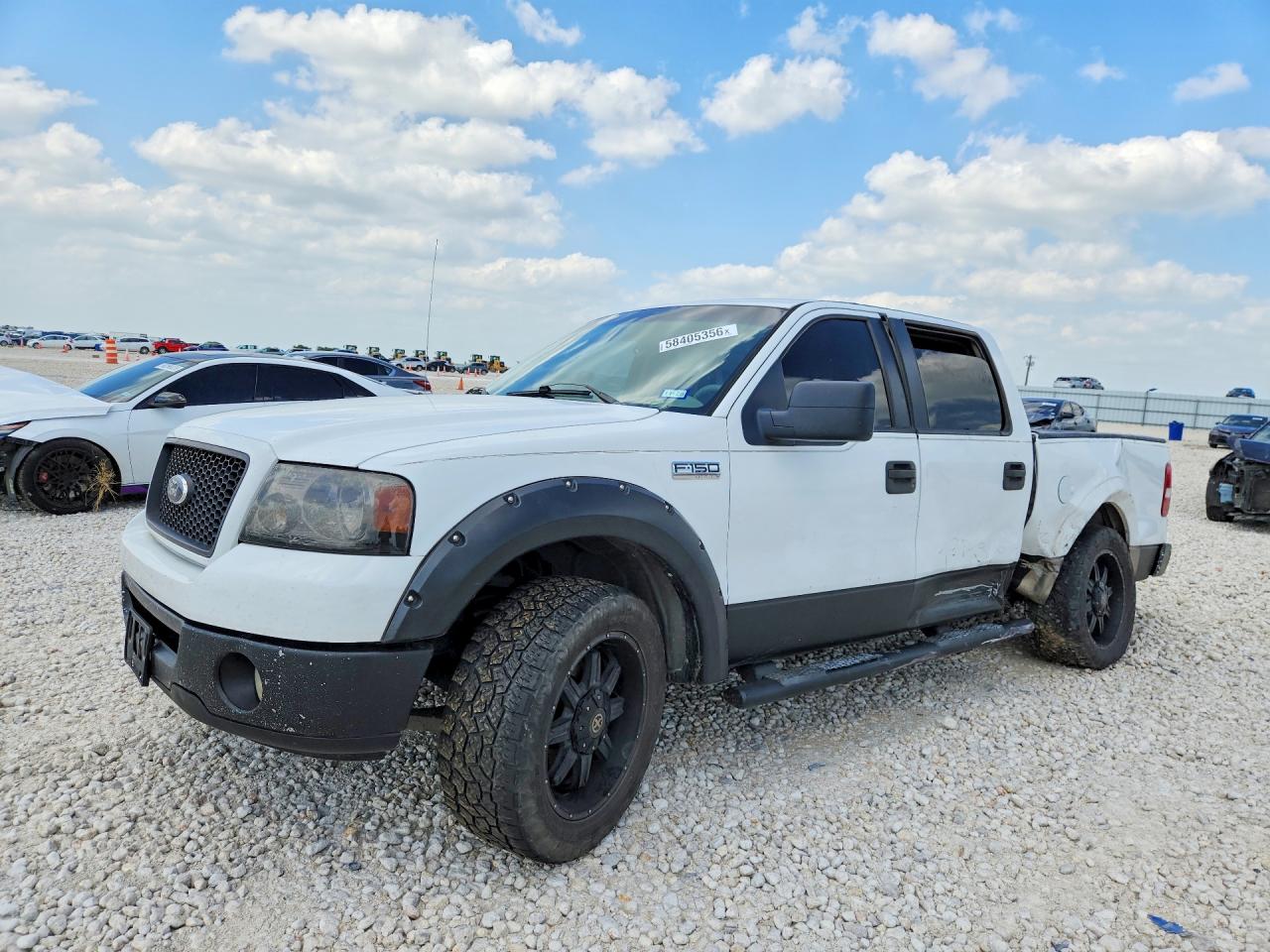 2006 Ford F150 Supercrew White vin: 1FTRW12W36FA23176