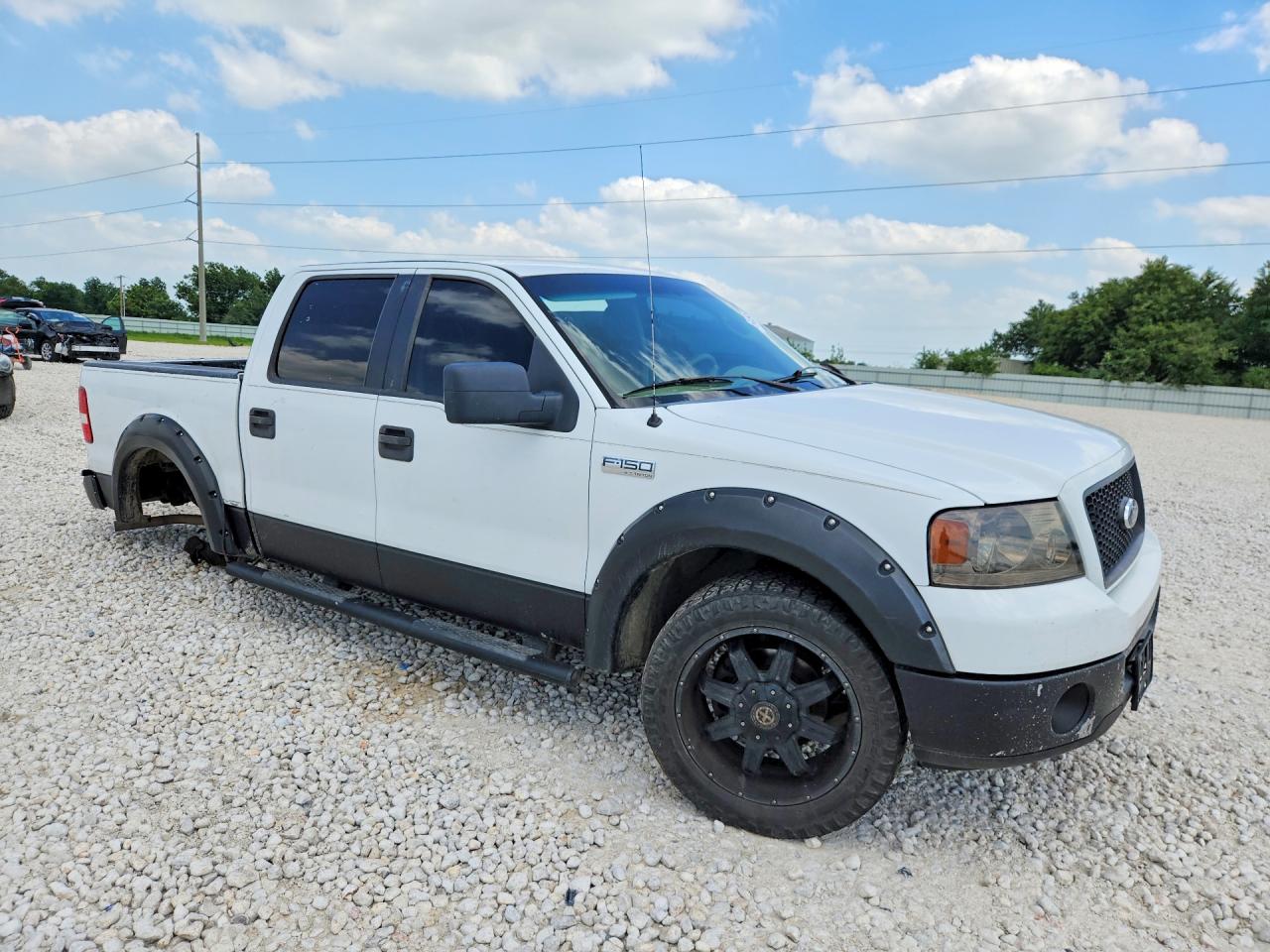 2006 Ford F150 Supercrew White vin: 1FTRW12W36FA23176