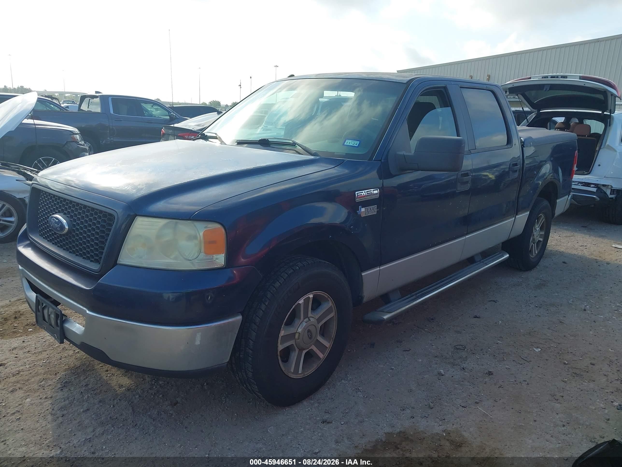 2006 Ford F-150 Xlt Blue vin: 1FTRW12W36FB16134