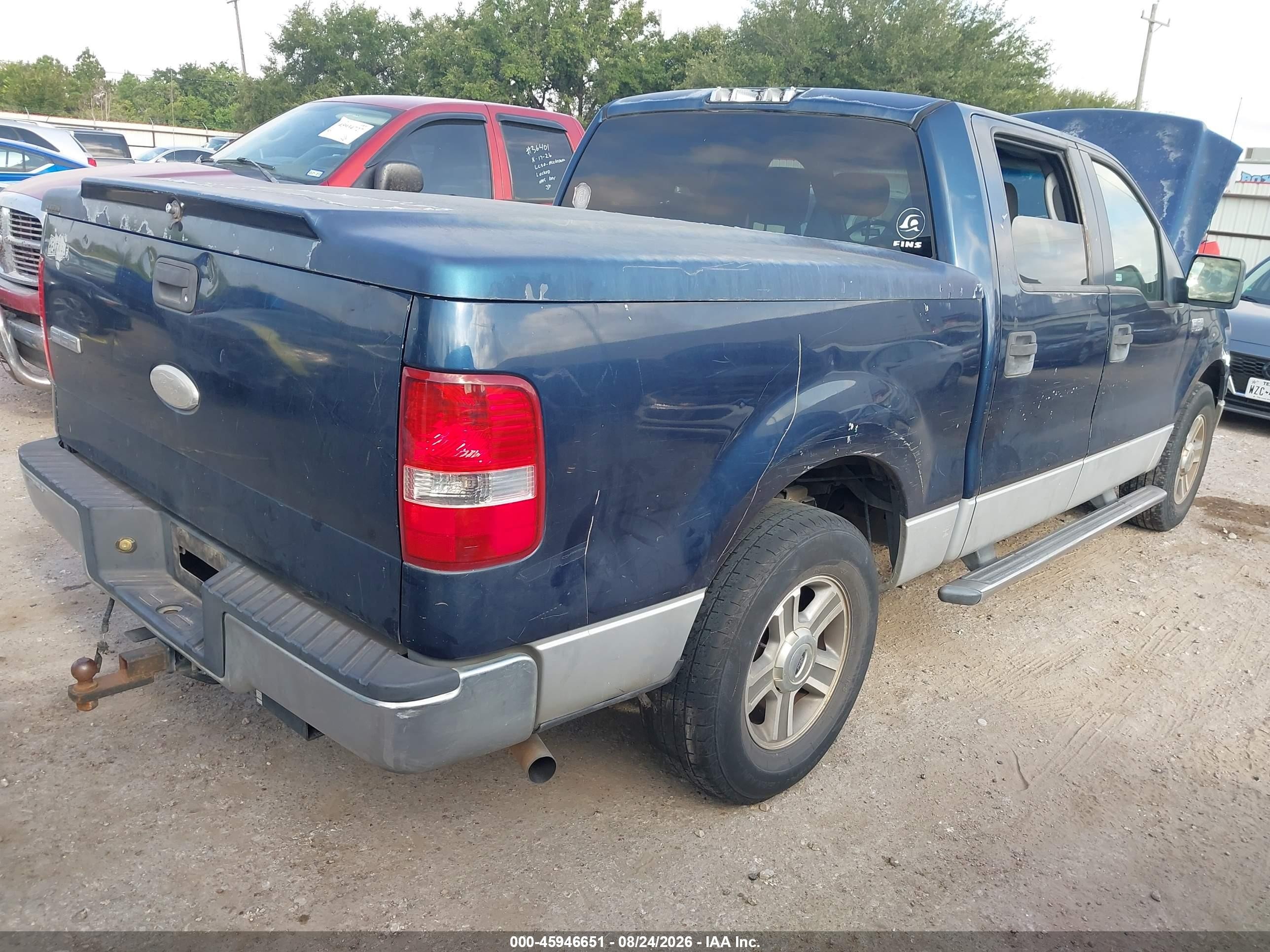2006 Ford F-150 Xlt Blue vin: 1FTRW12W36FB16134