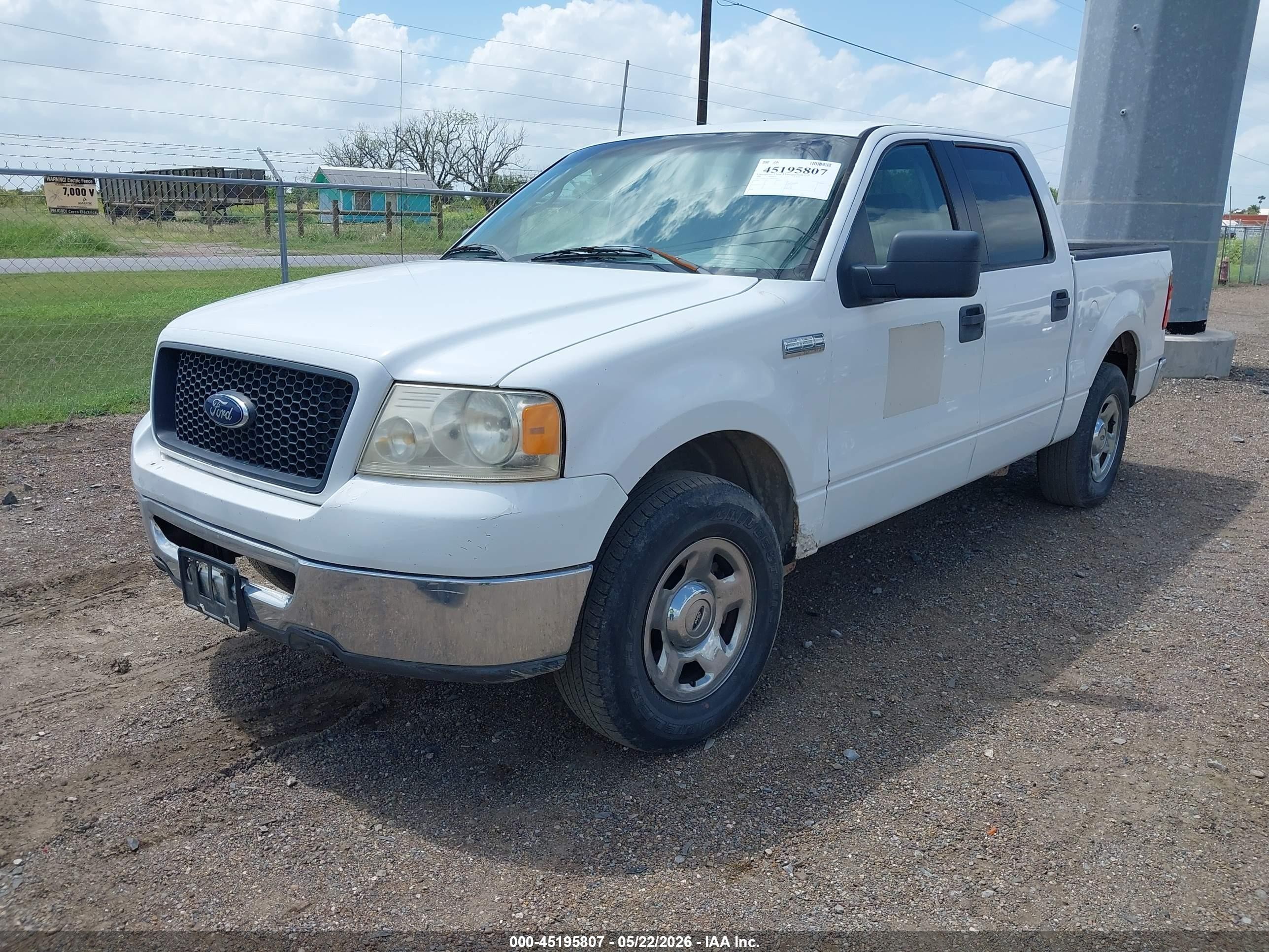 2006 Ford F-150 Xlt White vin: 1FTRW12W36KB22166