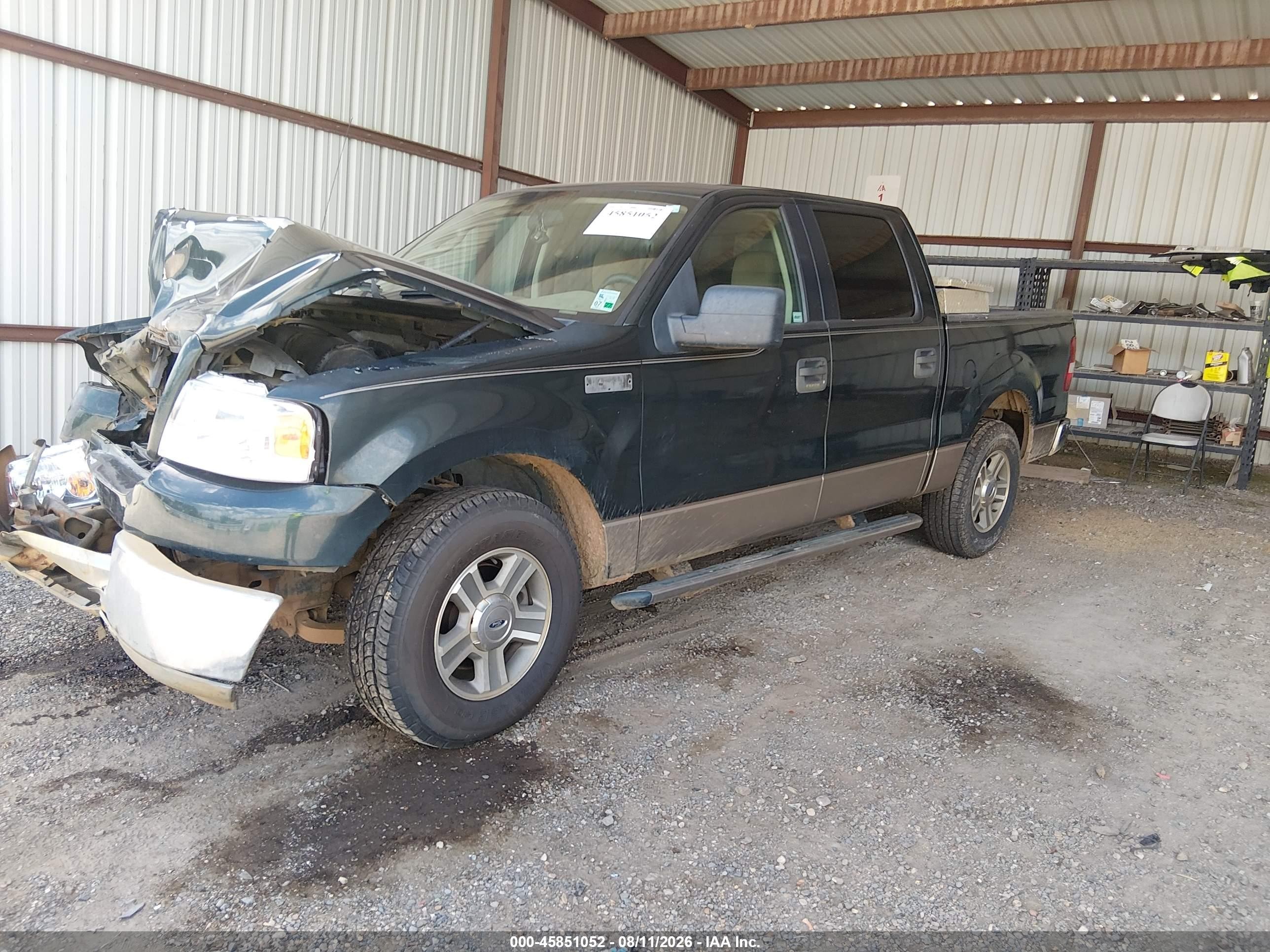 2006 Ford F-150 Xlt Green vin: 1FTRW12W36KC90647