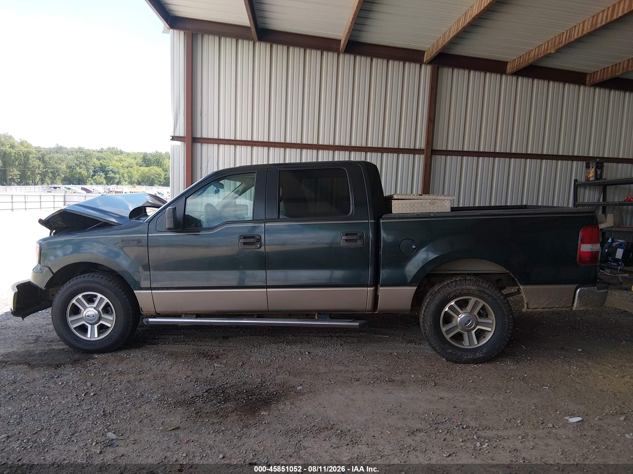 2006 Ford F-150 Xlt Green vin: 1FTRW12W36KC90647