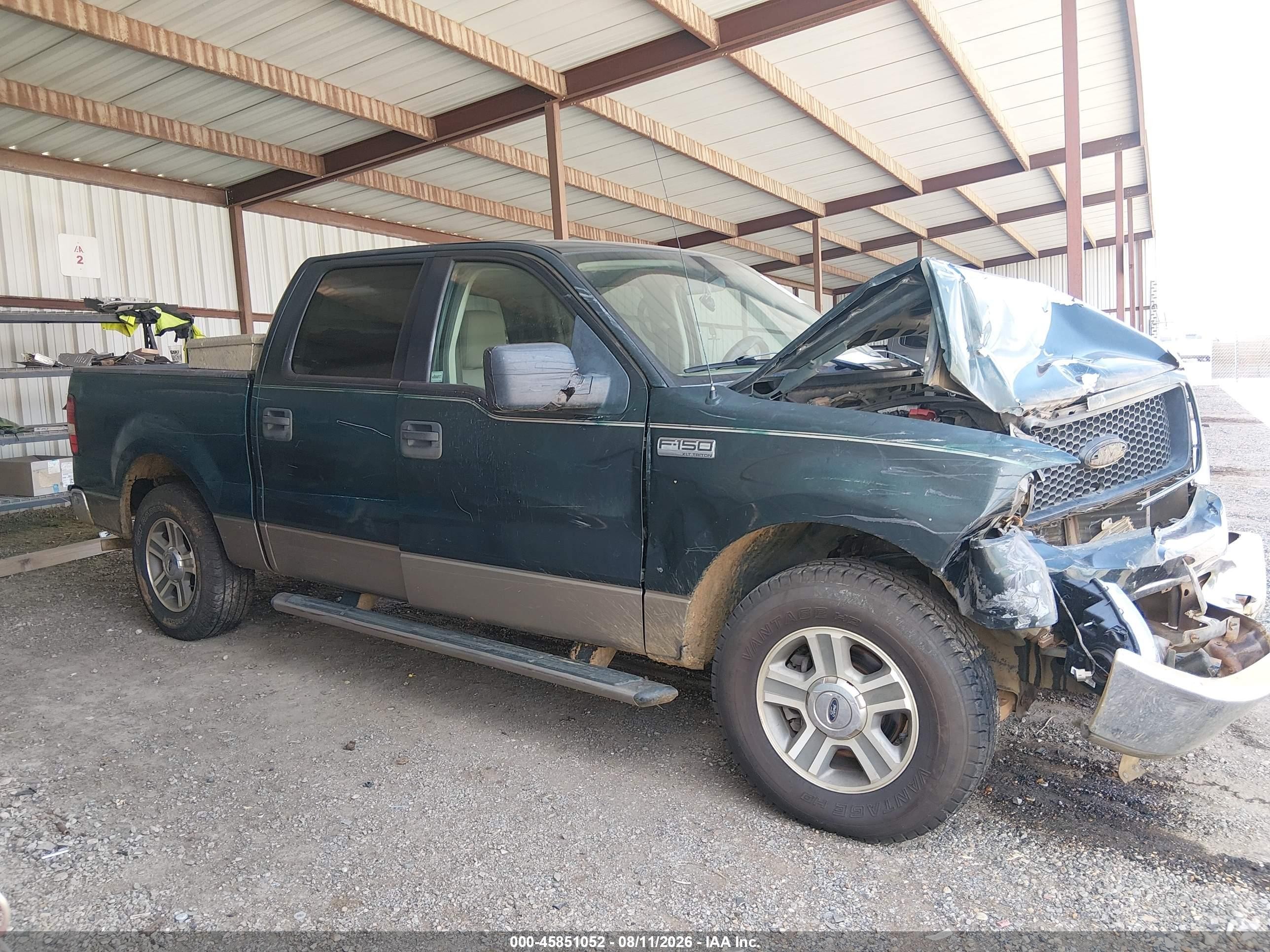 2006 Ford F-150 Xlt Green vin: 1FTRW12W36KC90647