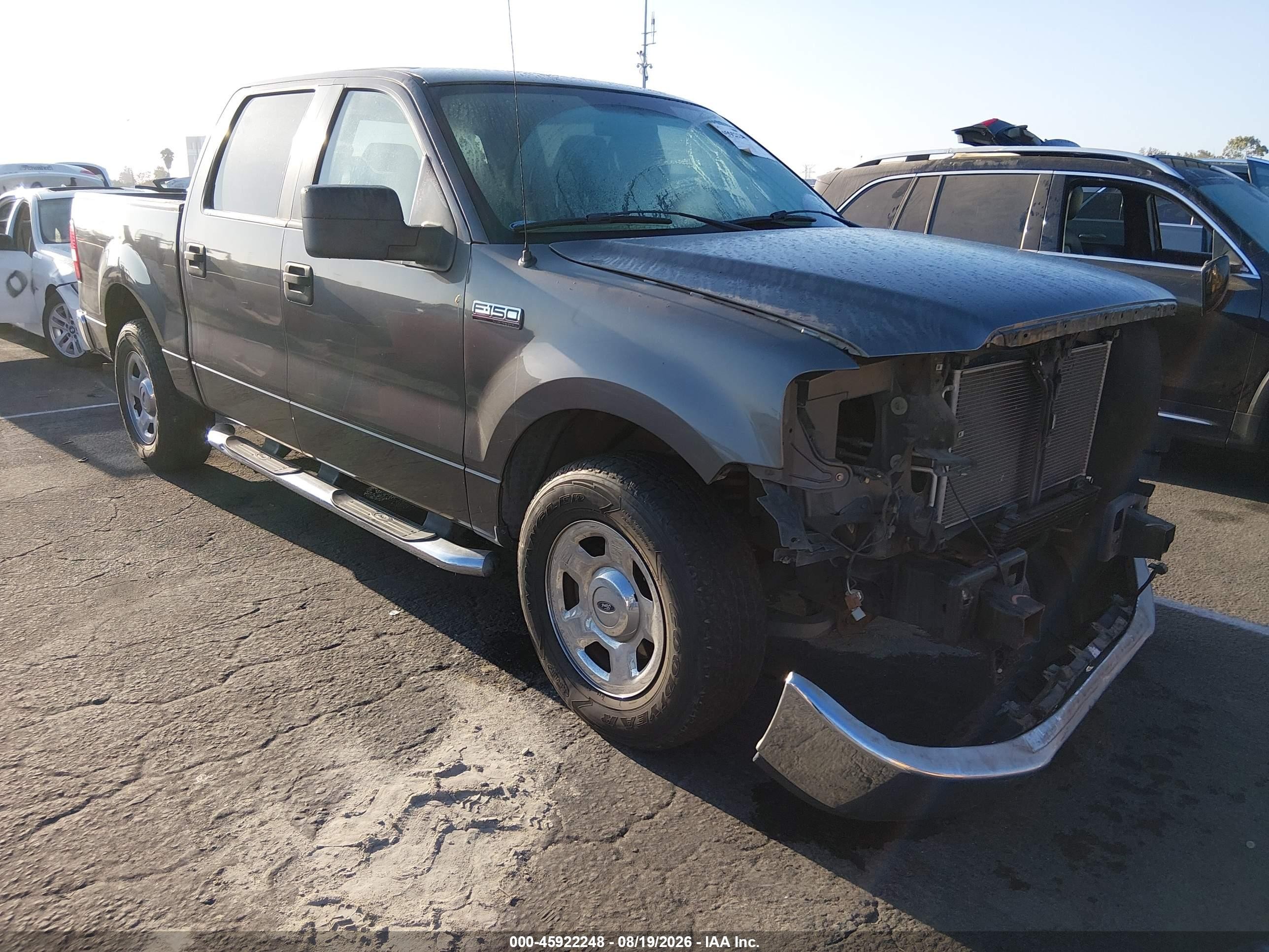 2007 Ford F-150 Xlt Silver vin: 1FTRW12W37KC73672