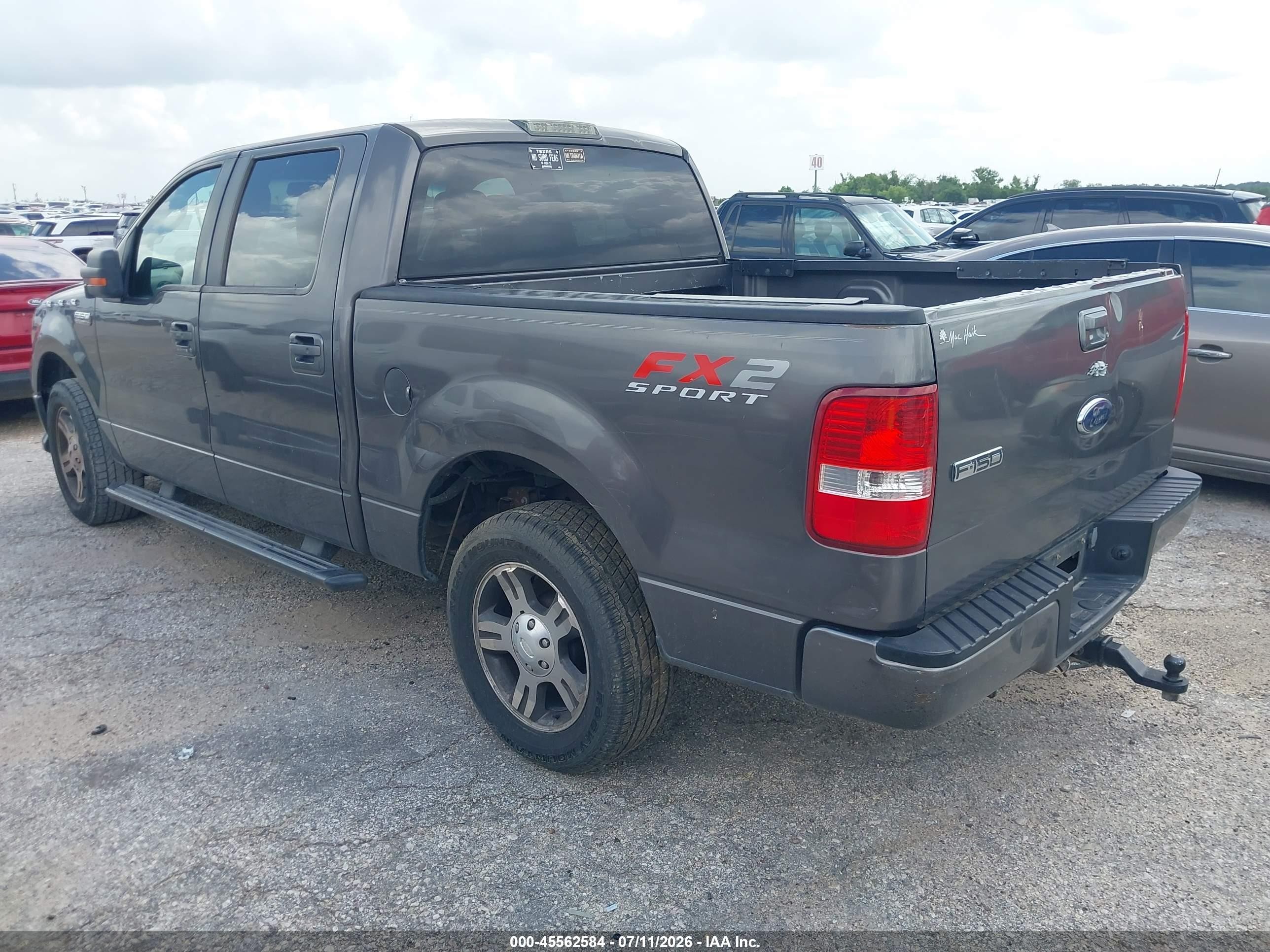 2007 Ford F-150 Xlt Gray vin: 1FTRW12W37KD01969