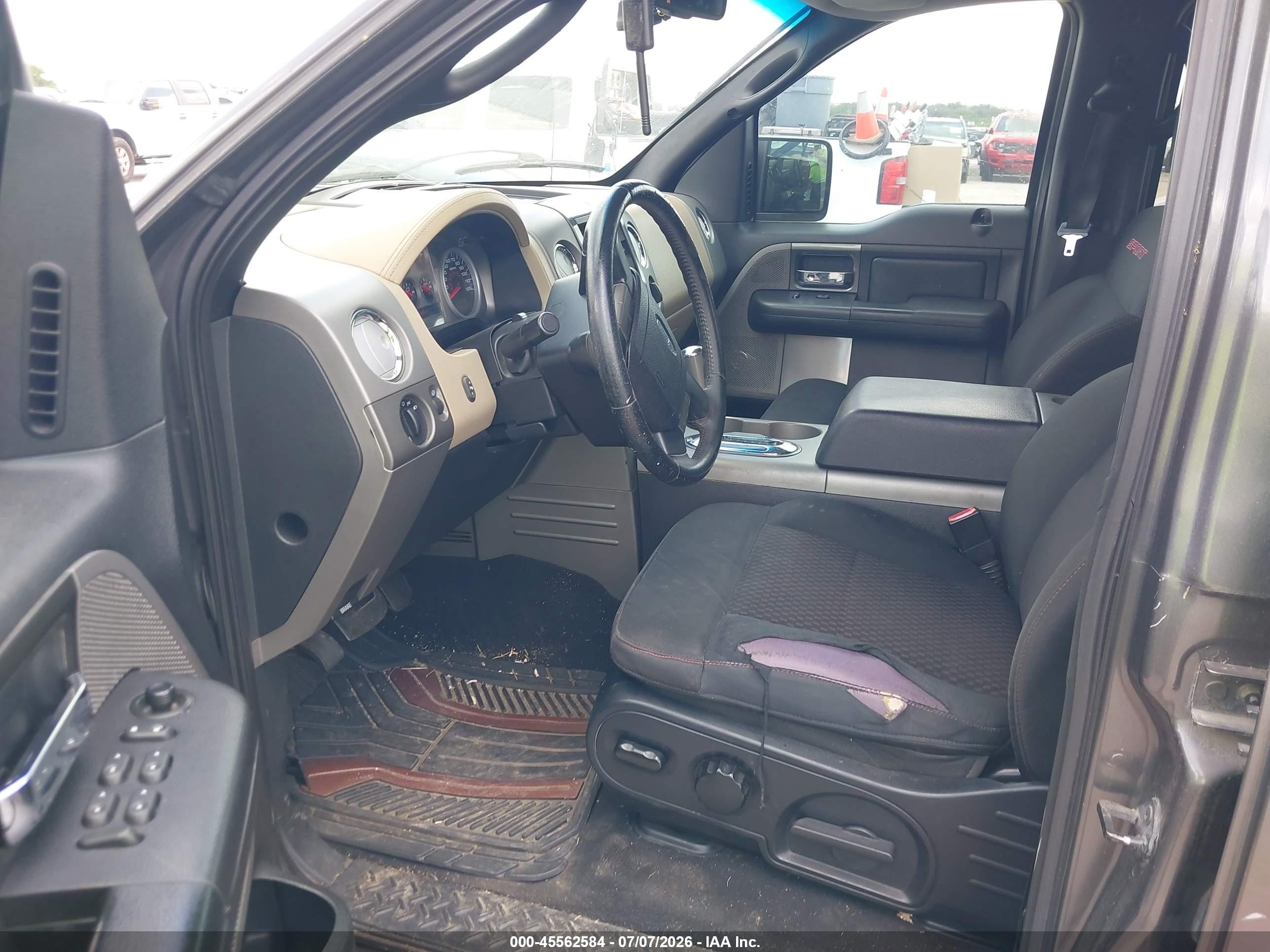 2007 Ford F-150 Xlt Gray vin: 1FTRW12W37KD01969