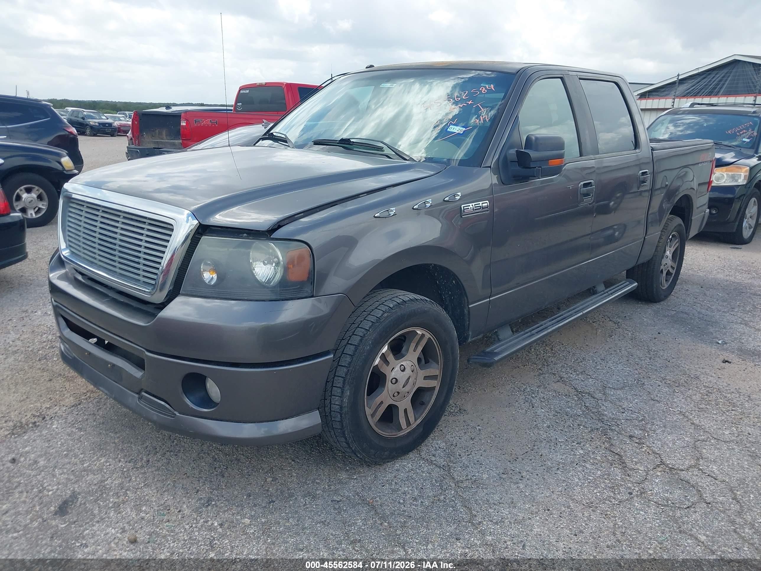 2007 Ford F-150 Xlt Gray vin: 1FTRW12W37KD01969