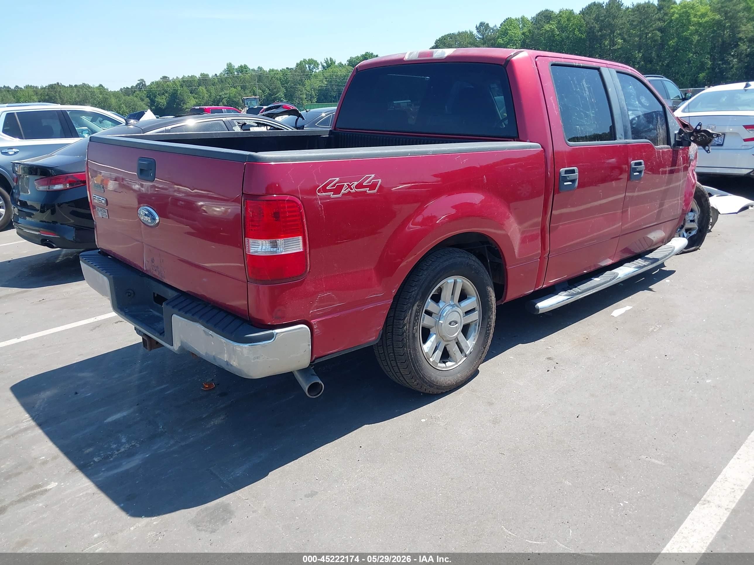 2008 Ford F-150 60th Anniversary/fx2/xl/xlt Красный vin: 1FTRW12W38FA19910