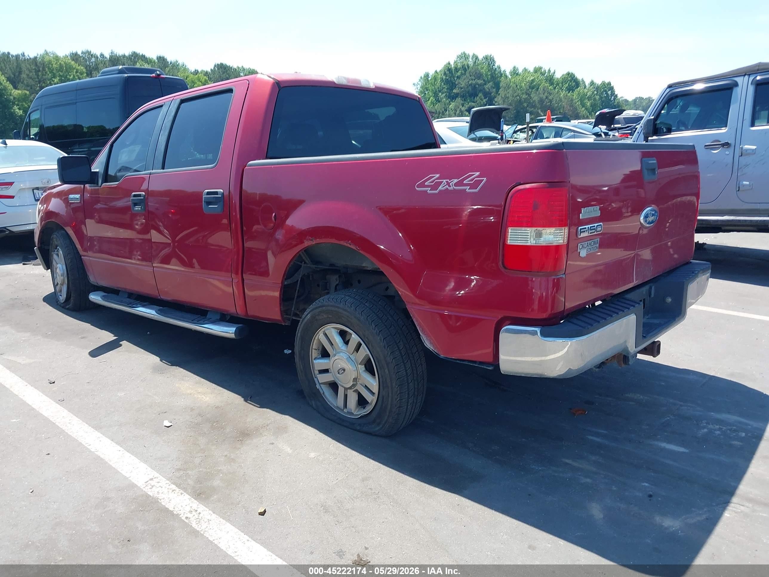 2008 Ford F-150 60th Anniversary/fx2/xl/xlt Красный vin: 1FTRW12W38FA19910