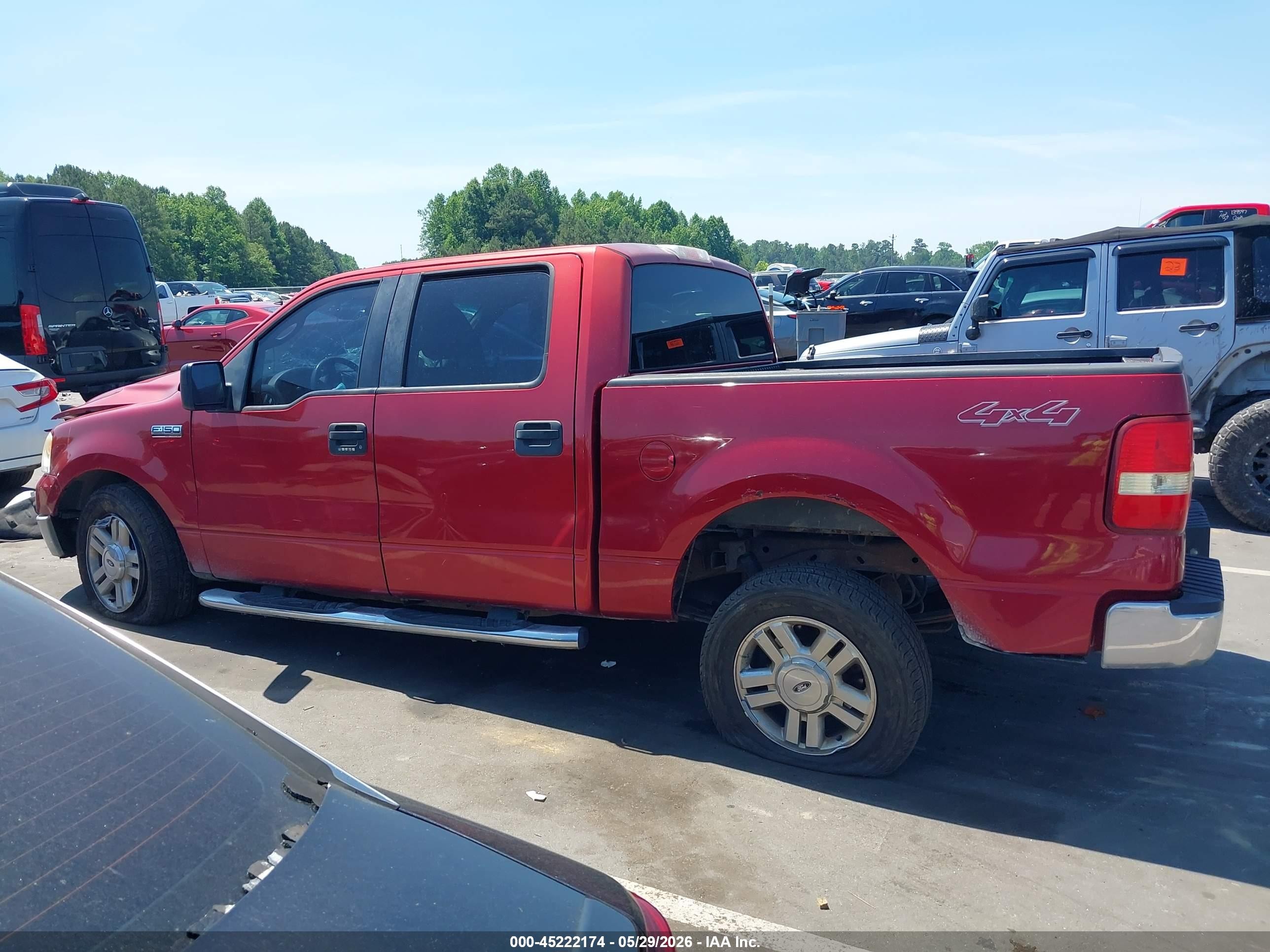 2008 Ford F-150 60th Anniversary/fx2/xl/xlt Красный vin: 1FTRW12W38FA19910