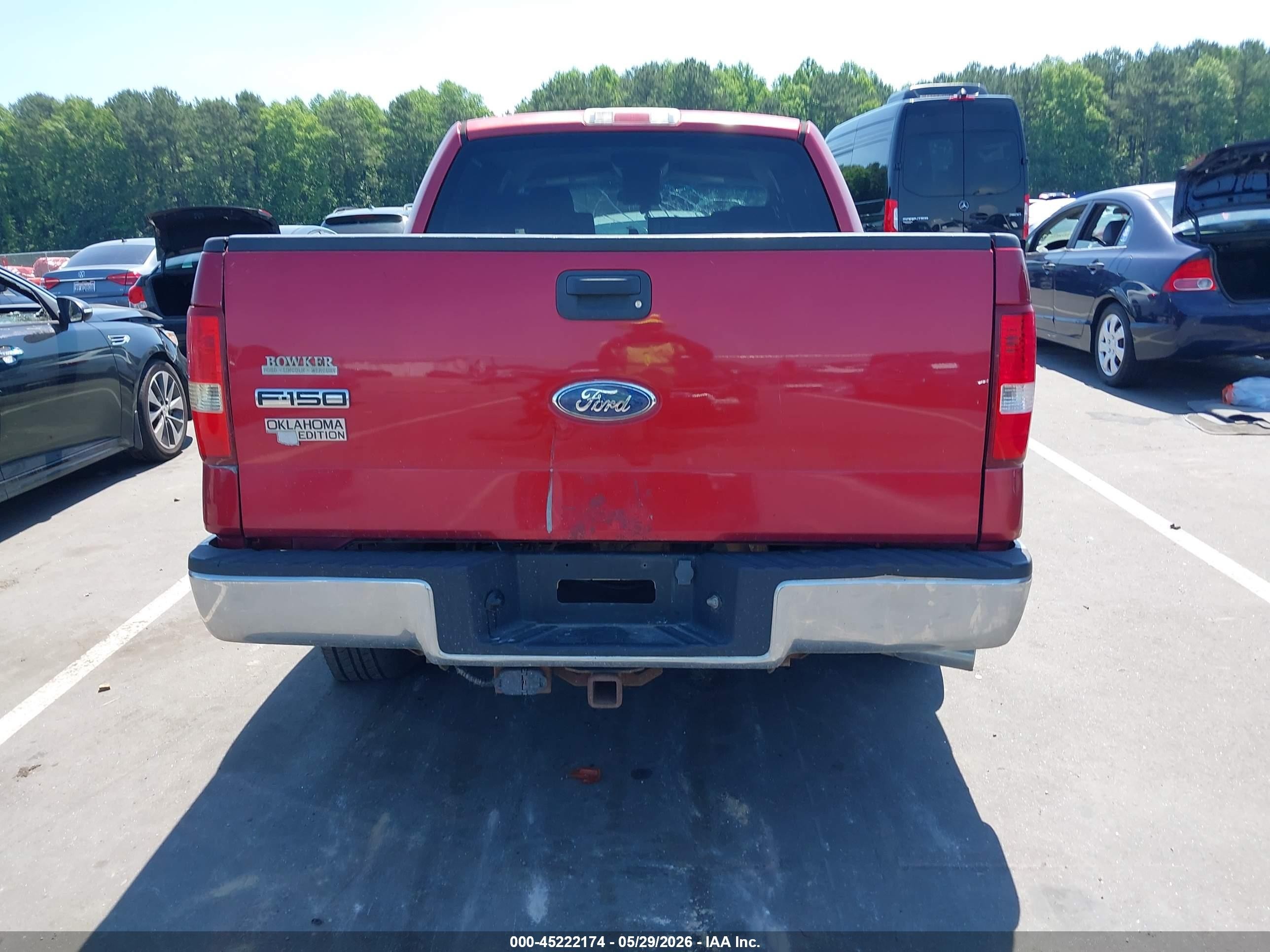 2008 Ford F-150 60th Anniversary/fx2/xl/xlt Красный vin: 1FTRW12W38FA19910