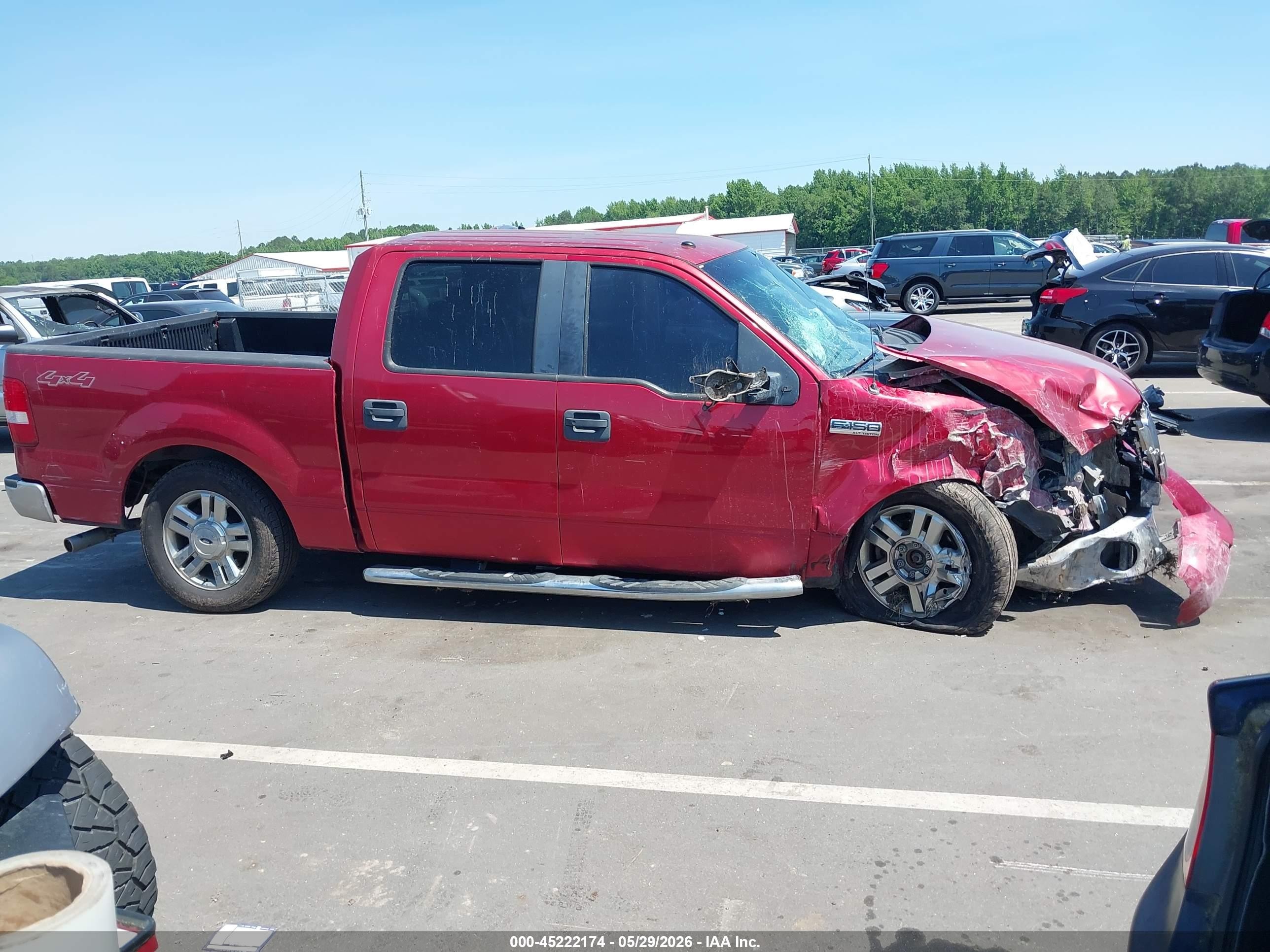 2008 Ford F-150 60th Anniversary/fx2/xl/xlt Красный vin: 1FTRW12W38FA19910