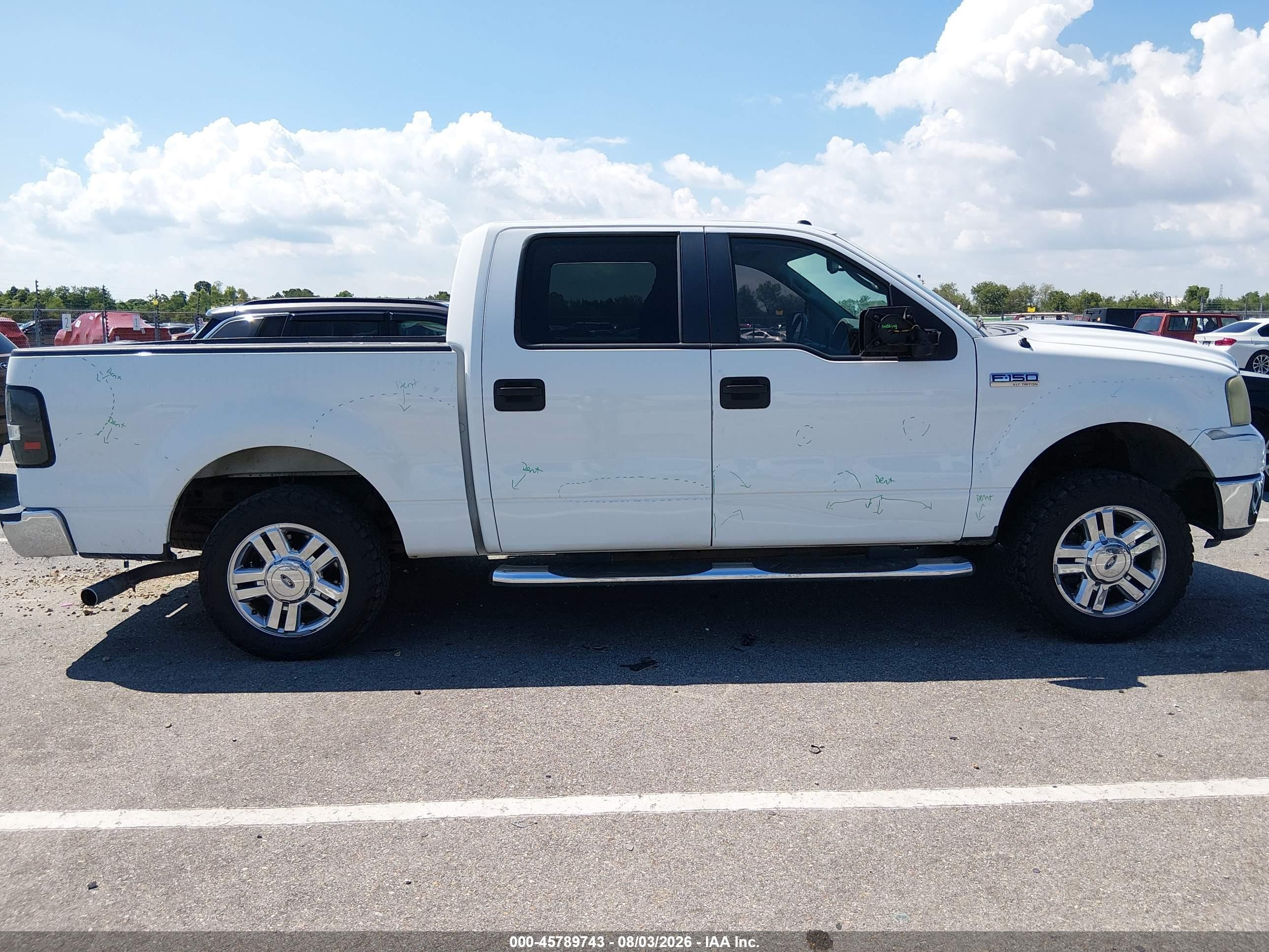2008 Ford F-150 60th Anniversary/fx2/xl/xlt White vin: 1FTRW12W38FB82315