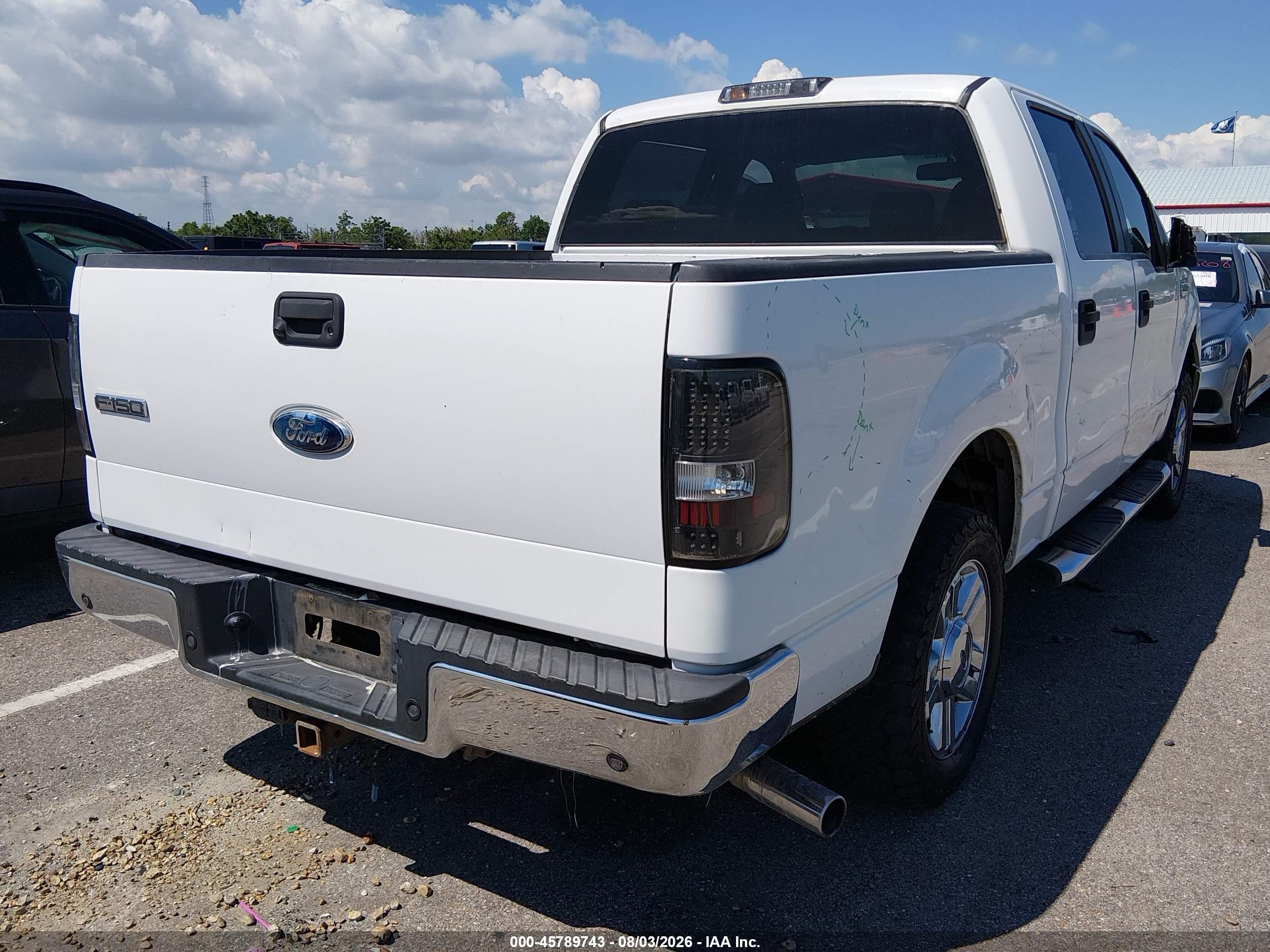 2008 Ford F-150 60th Anniversary/fx2/xl/xlt White vin: 1FTRW12W38FB82315