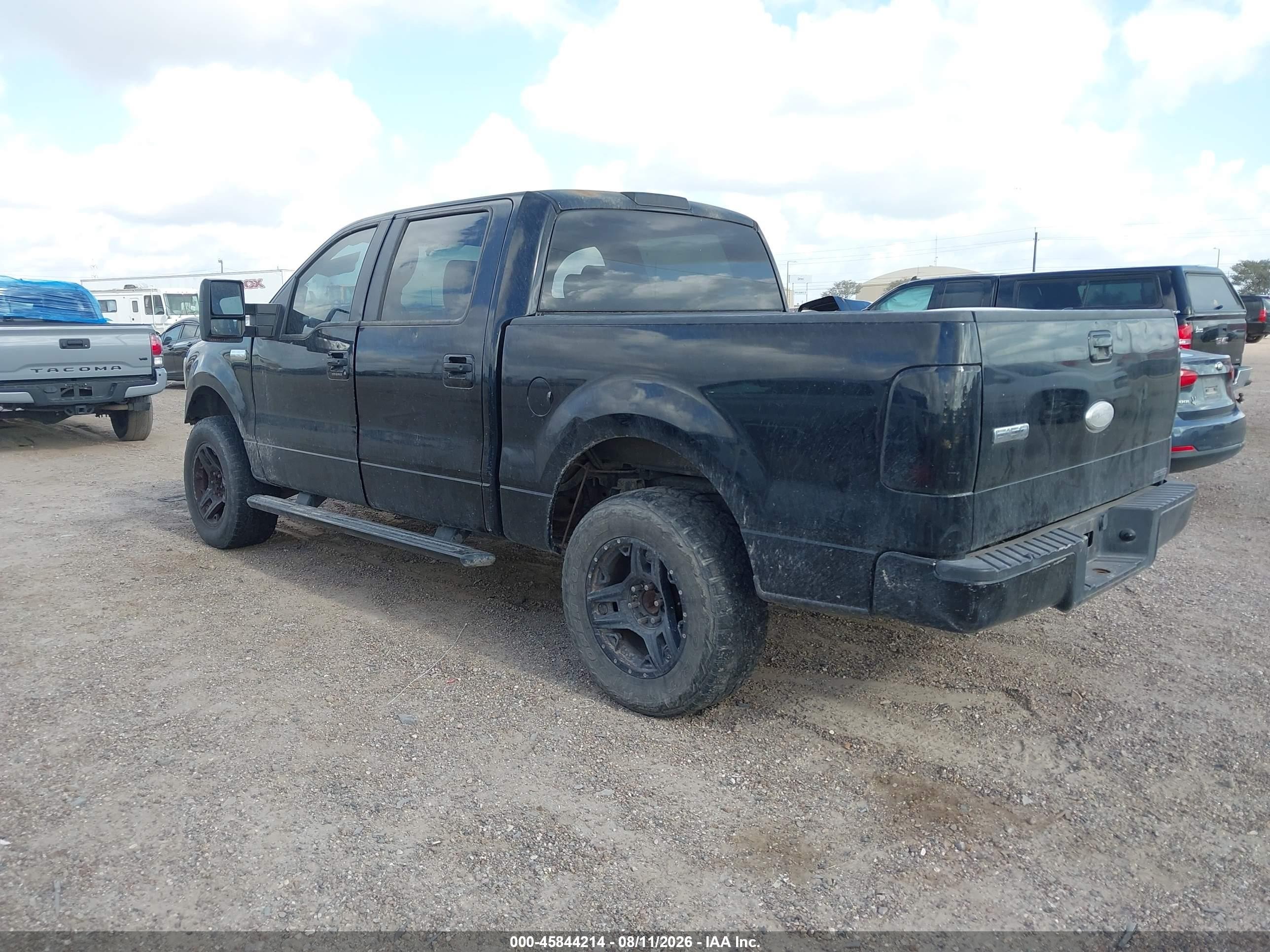 2008 Ford F-150 Xlt Black vin: 1FTRW12W38KB81401