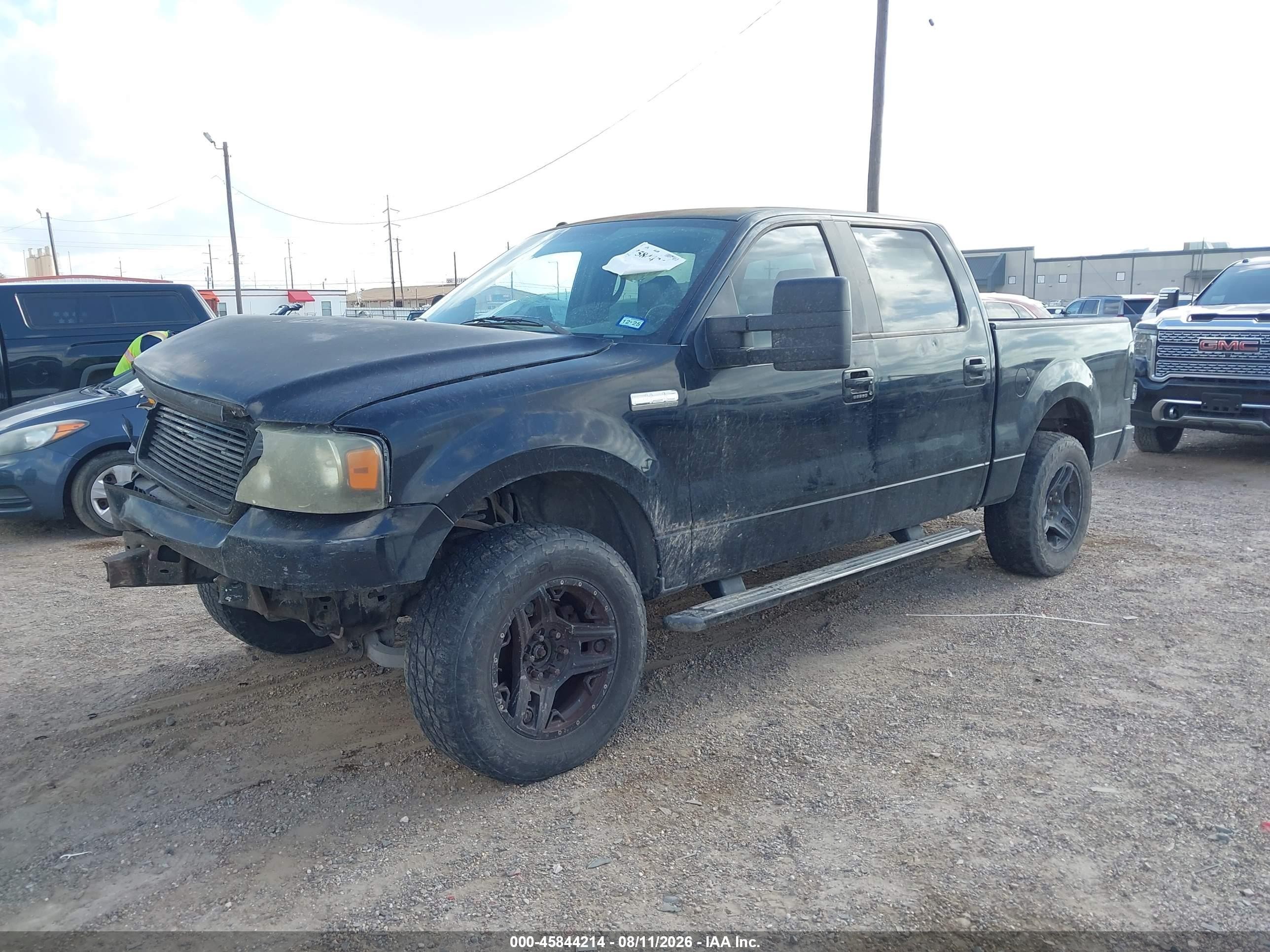 2008 Ford F-150 Xlt Black vin: 1FTRW12W38KB81401