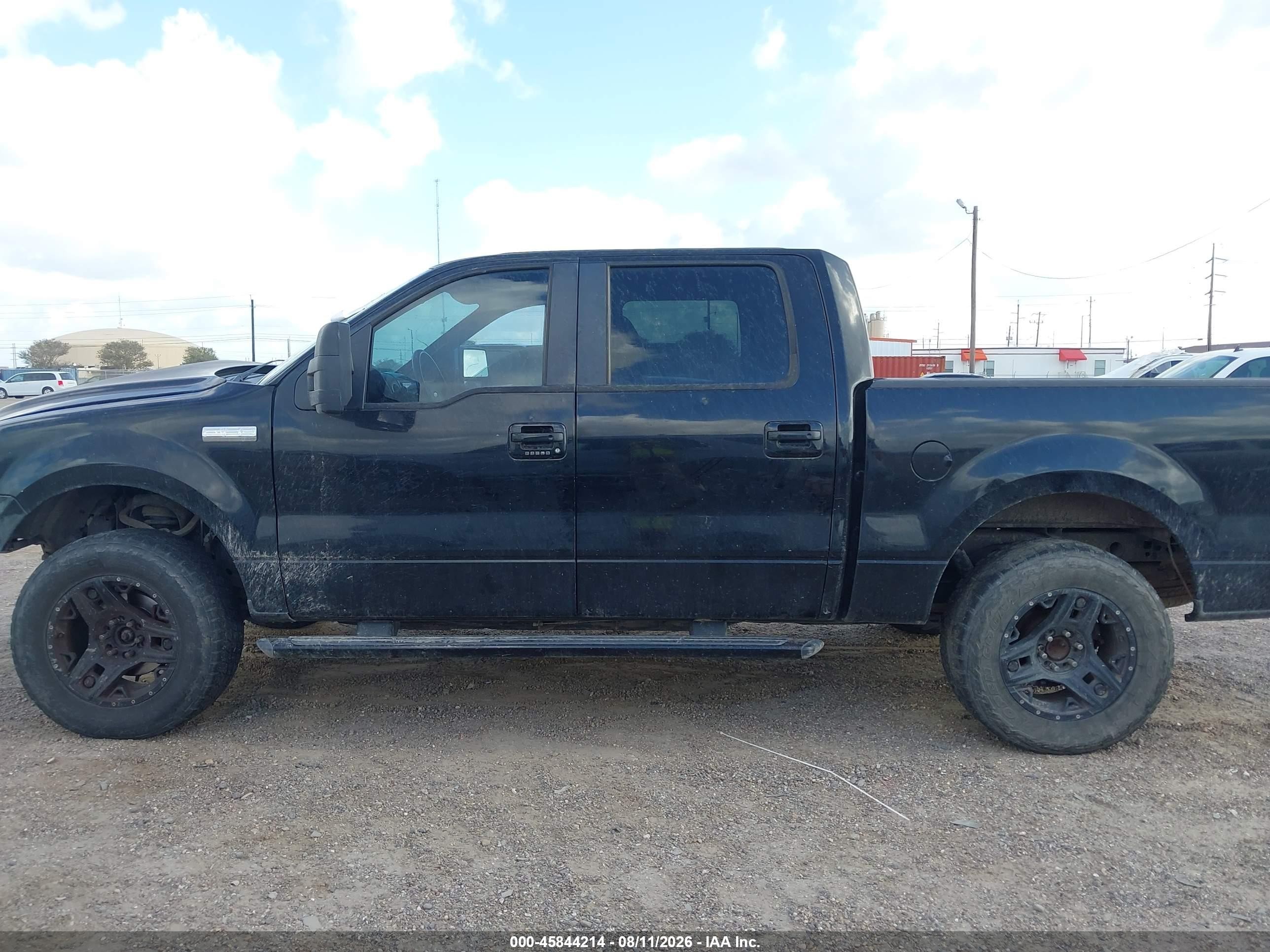 2008 Ford F-150 Xlt Black vin: 1FTRW12W38KB81401