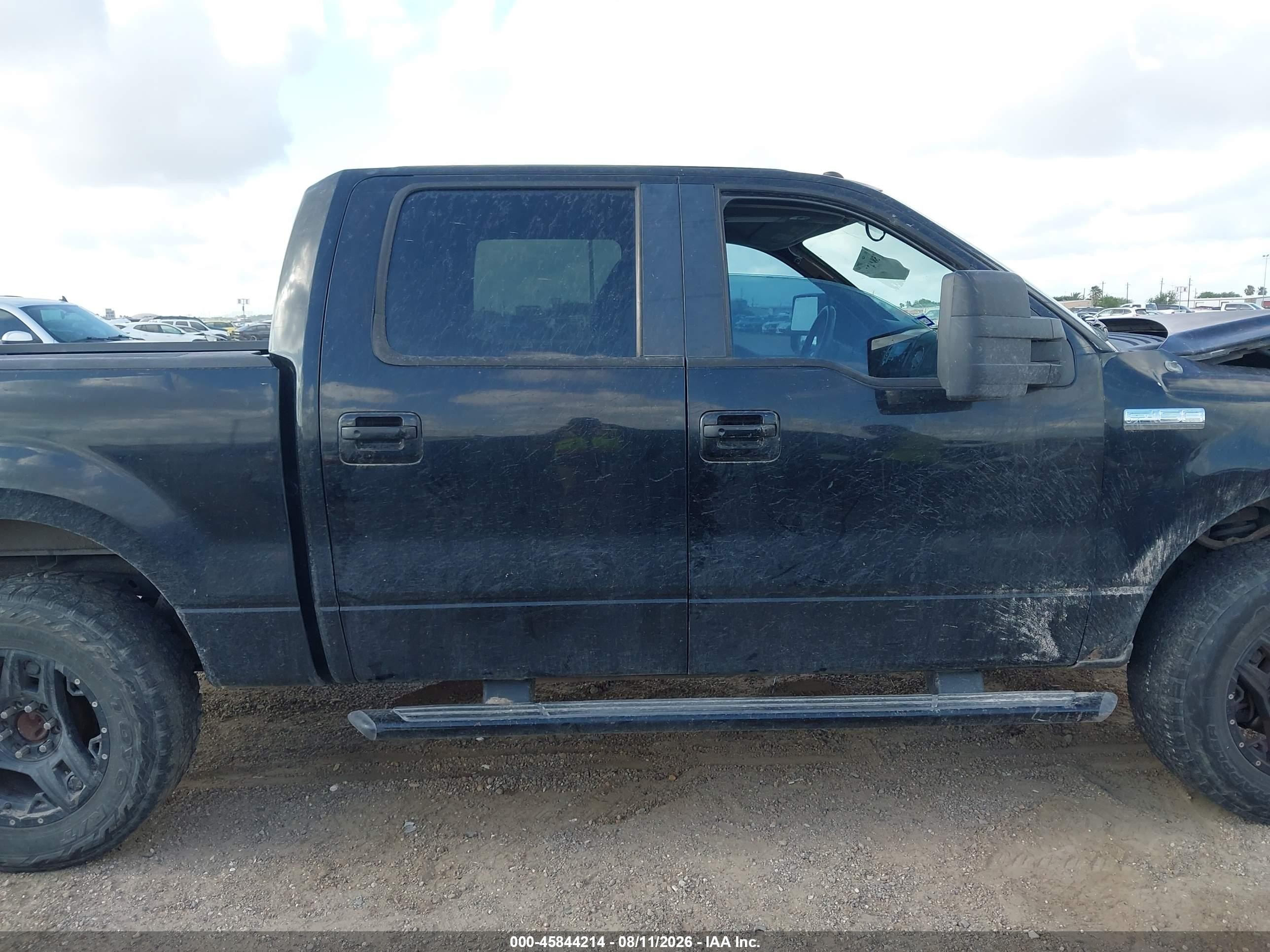 2008 Ford F-150 Xlt Black vin: 1FTRW12W38KB81401